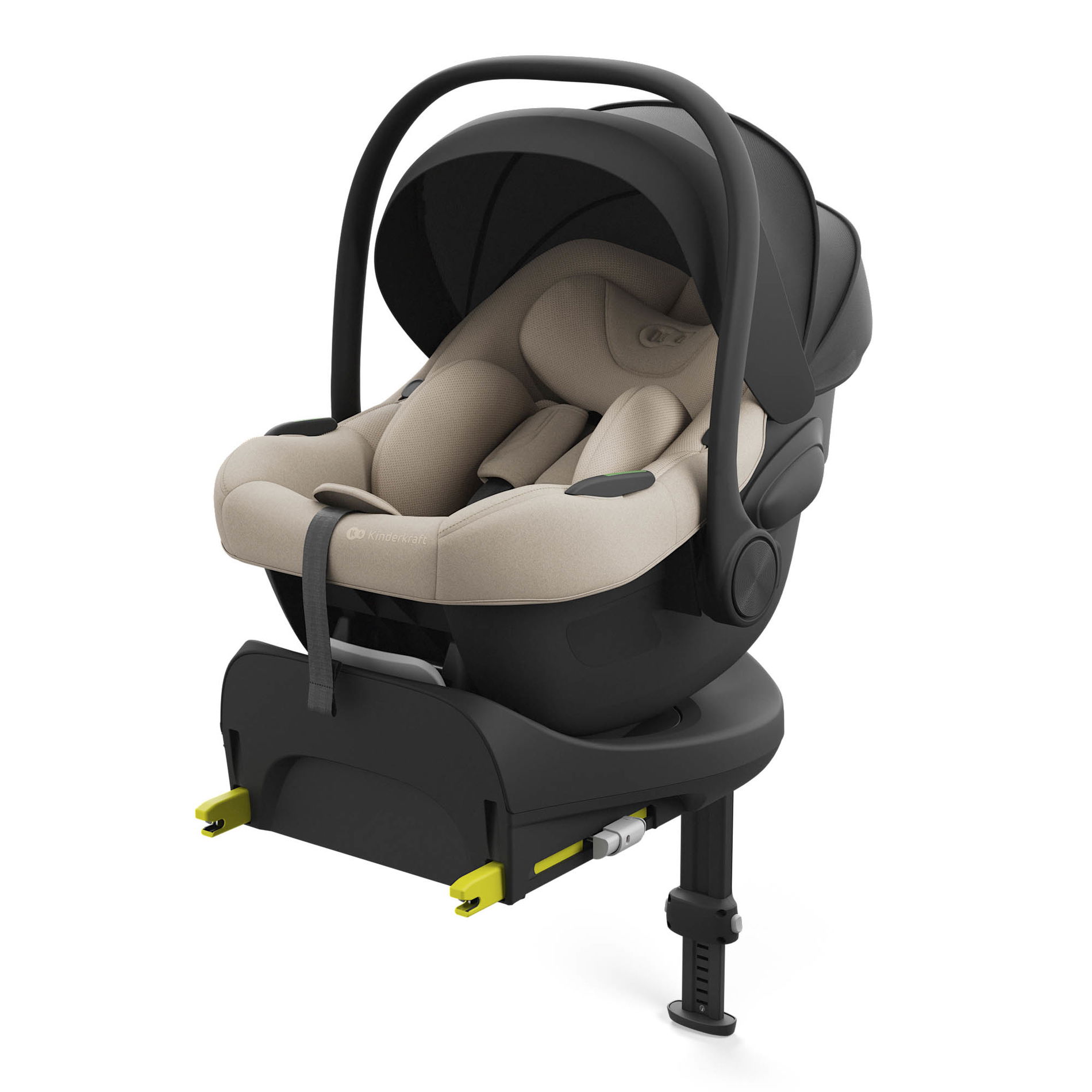 Kinderkraft I-LITE Babyschale Beige mit ENDURA SAFE FX Base
