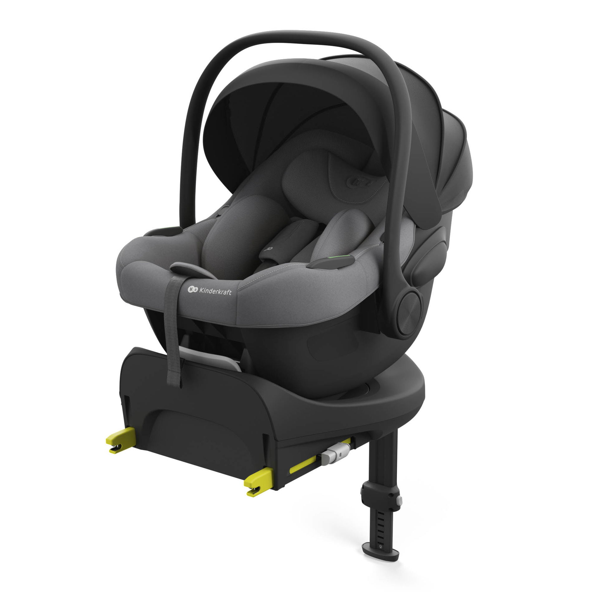 Kinderkraft I-LITE Babyschale Grey mit ENDURA SAFE FX Base