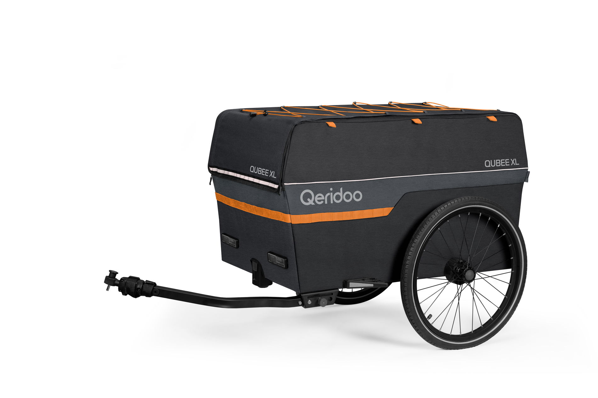 Qeridoo Qubee XL Lastenanhänger Grau