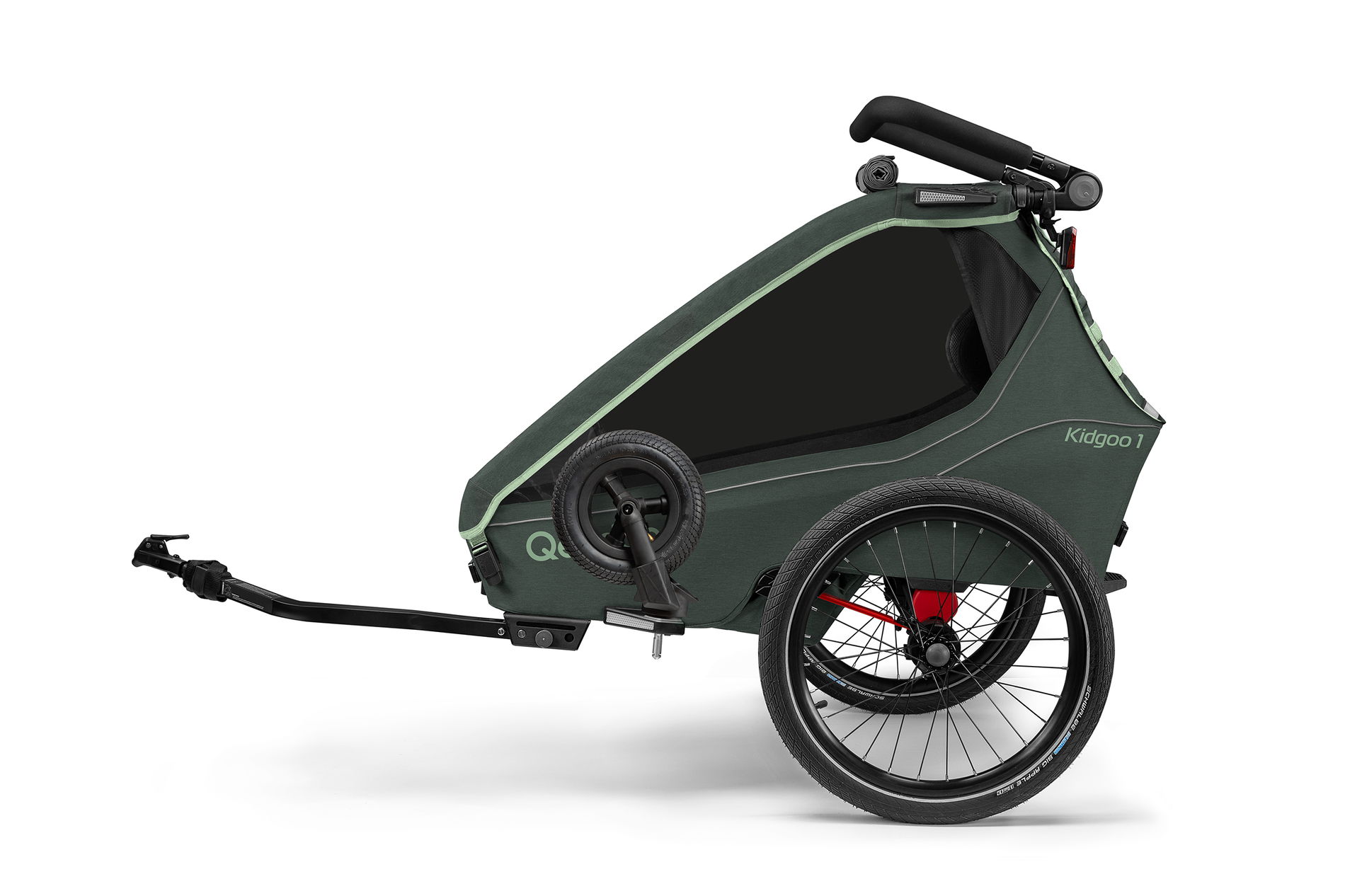 Qeridoo Kidgoo 1 Fahrradanhänger Forrest  Green