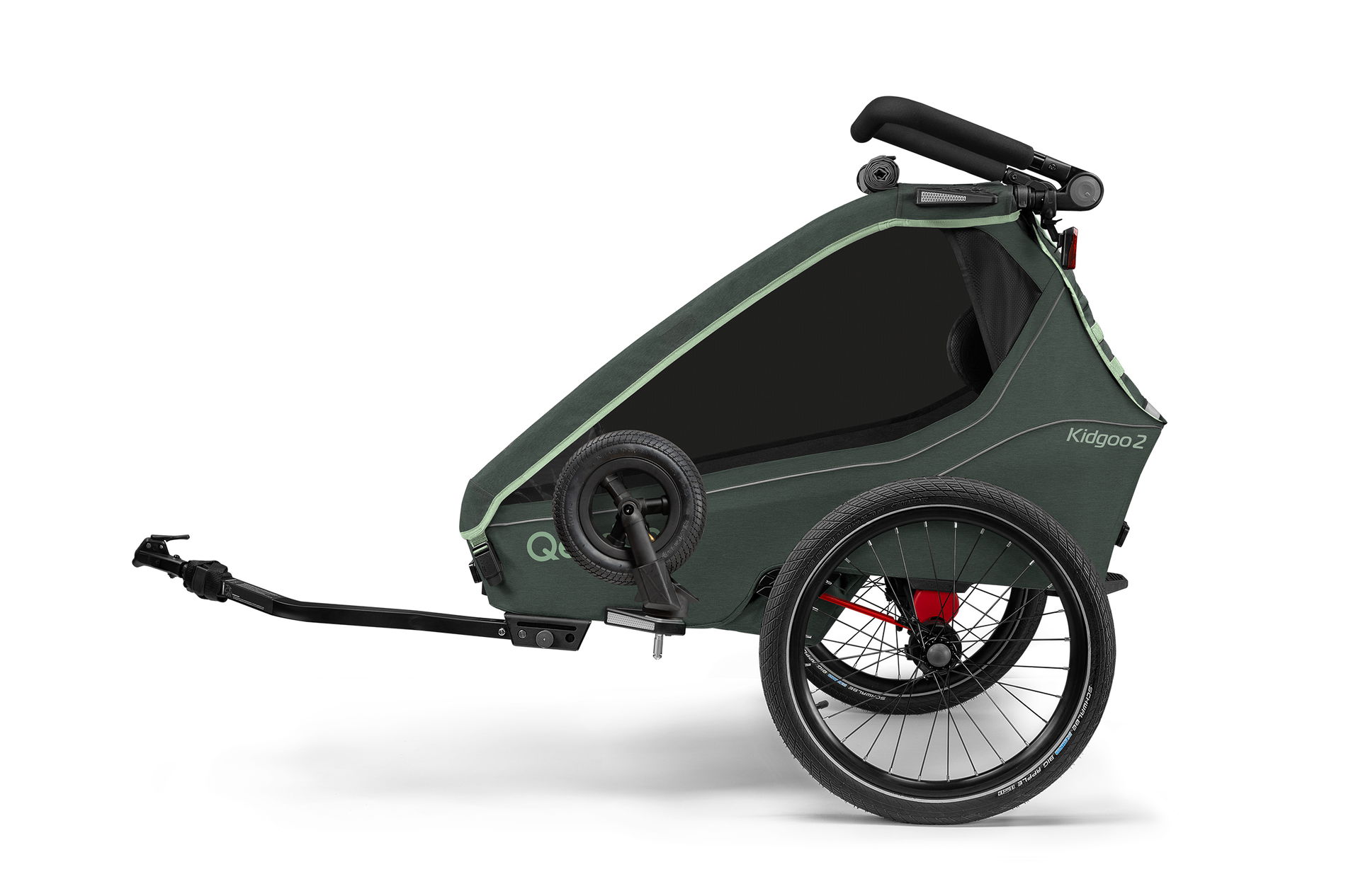 Qeridoo Kidgoo 2 Fahrradanhänger Forrest  Green