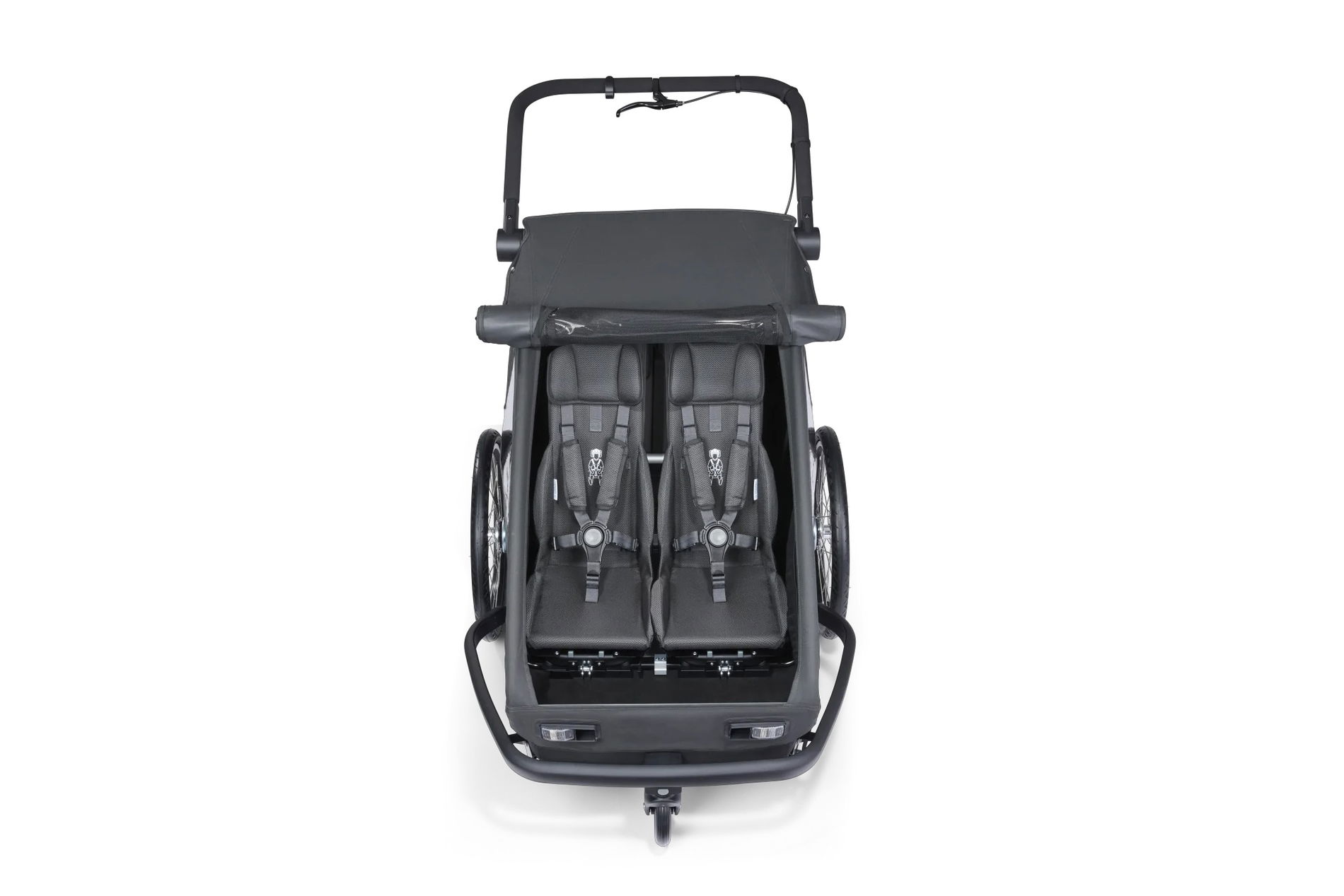 Croozer Kid Yuuna Fahrradanhänger Set Zweisitzer