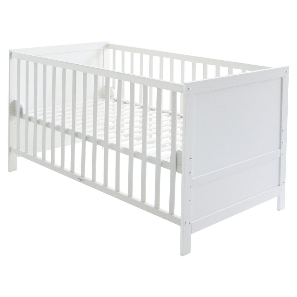 Roba Kombi-Kinderbett in Rahmenoptik 70x140 cm, Buche weiß
