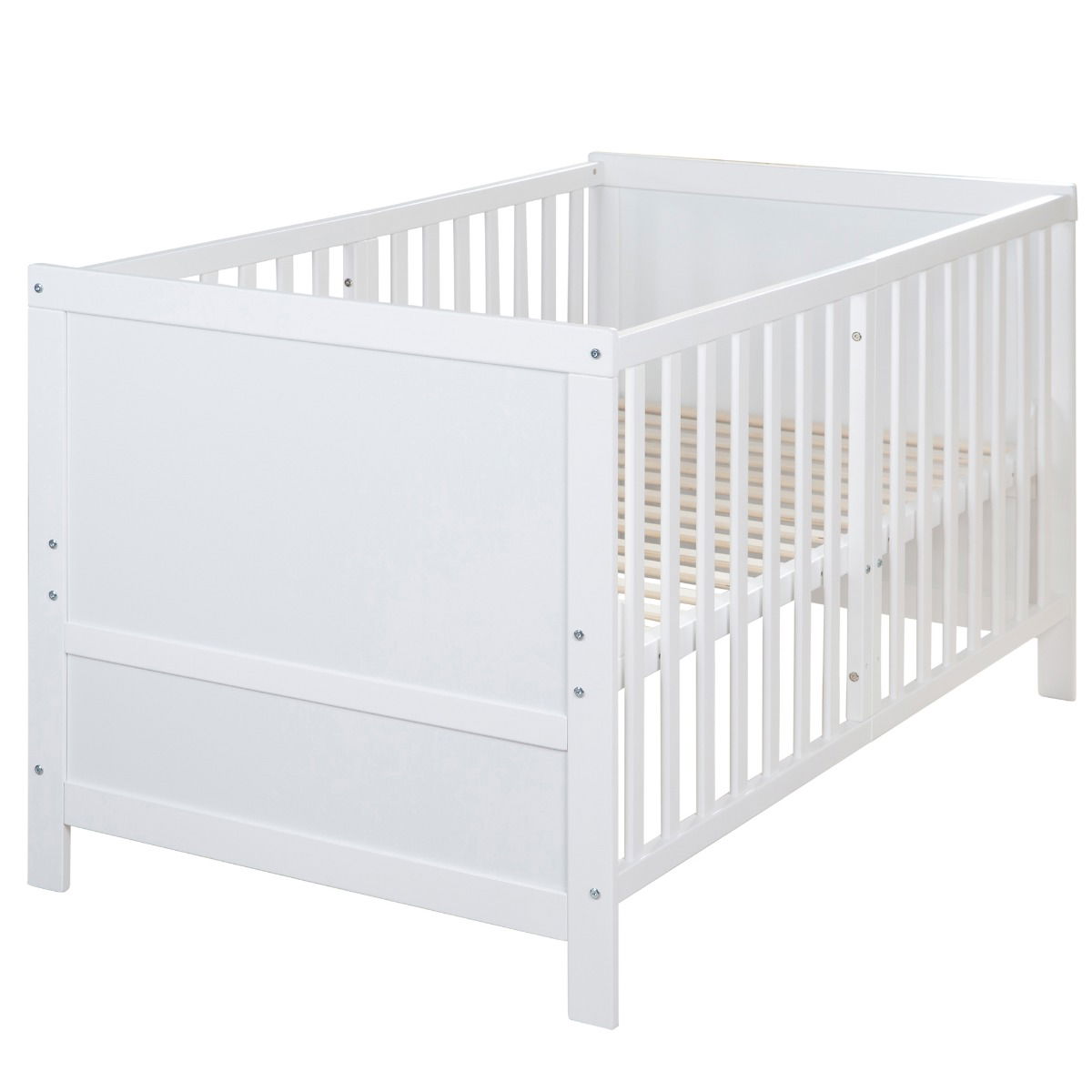 Roba Easy Sleep Kombi-Kinderbett 70x140cm, Weiß lackiert