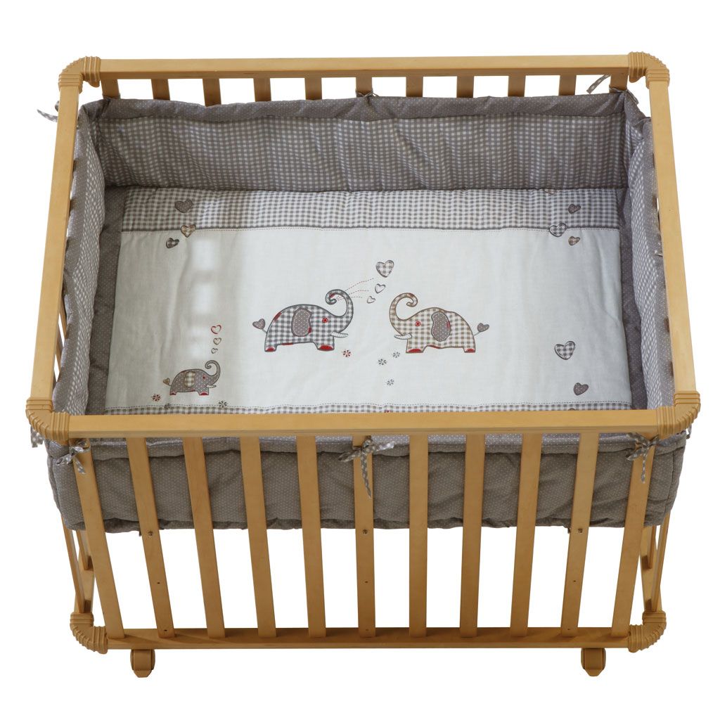 Roba Laufgitter Jumbotwins  natur, rechteckig 75x100 cm