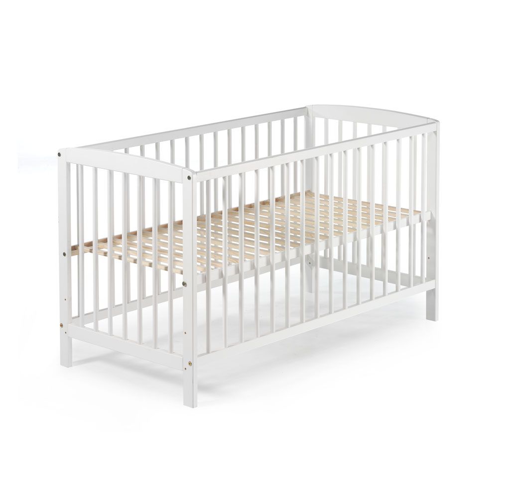 Schardt Felix Kinderbett Kiefer weiß 60x120 cm 4 Seiten gestäbt