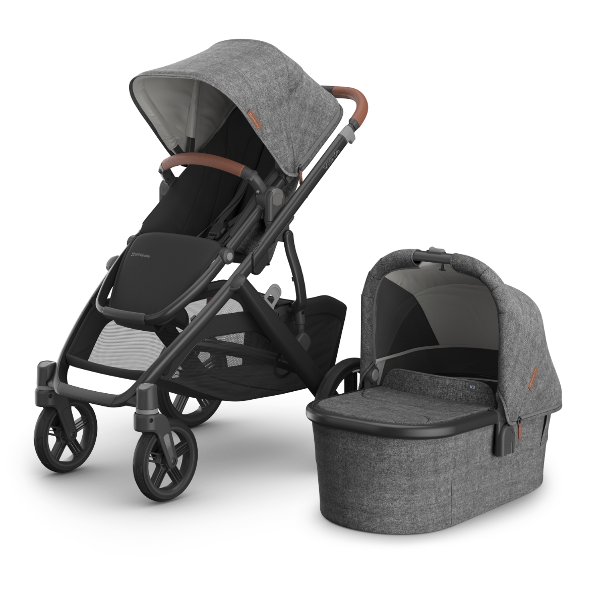 UPPAbaby Vista V3 Kinderwagen Greyson Charcoal Mélange