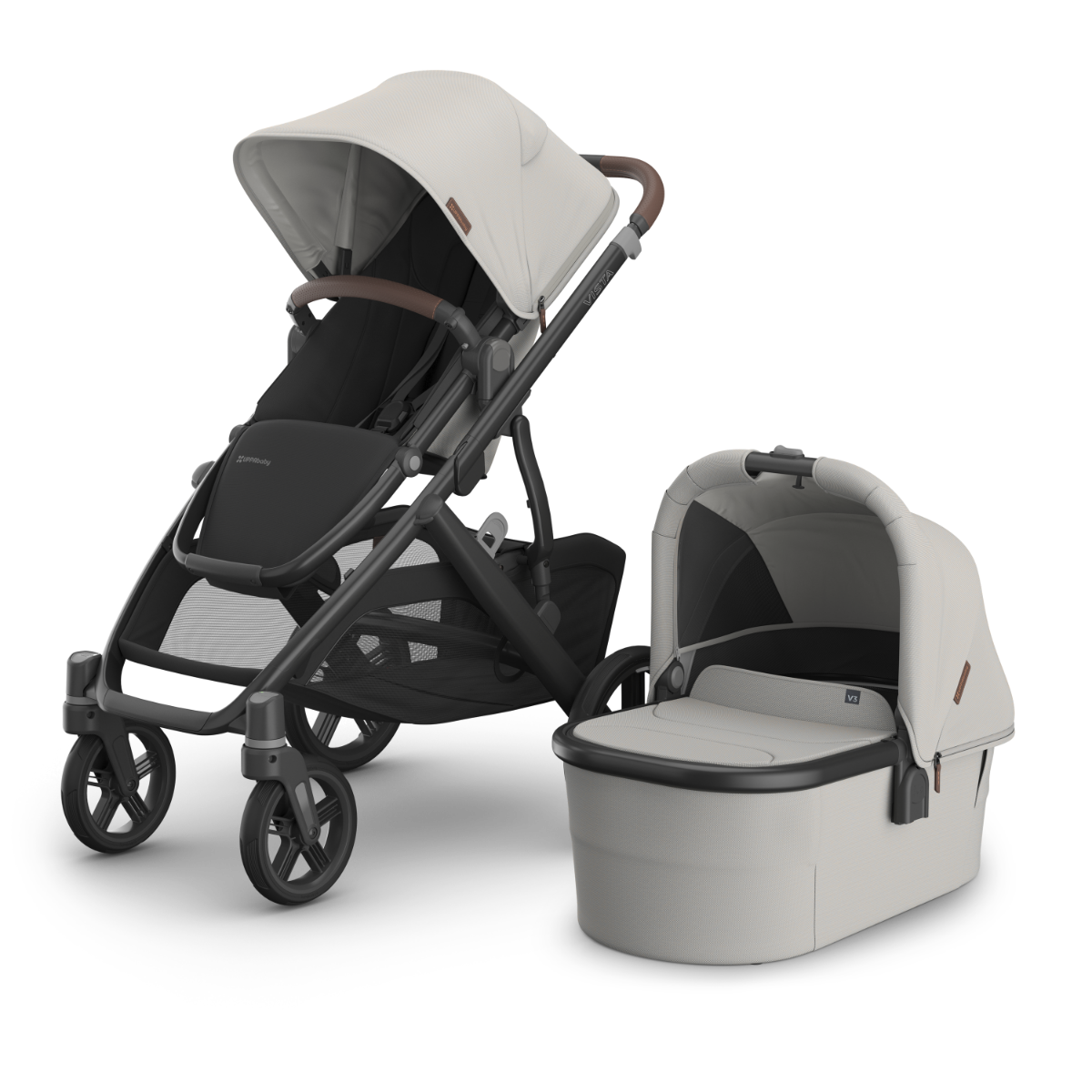 UPPAbaby Vista V3 Kinderwagen Savannah Pearl Gray Jacquard