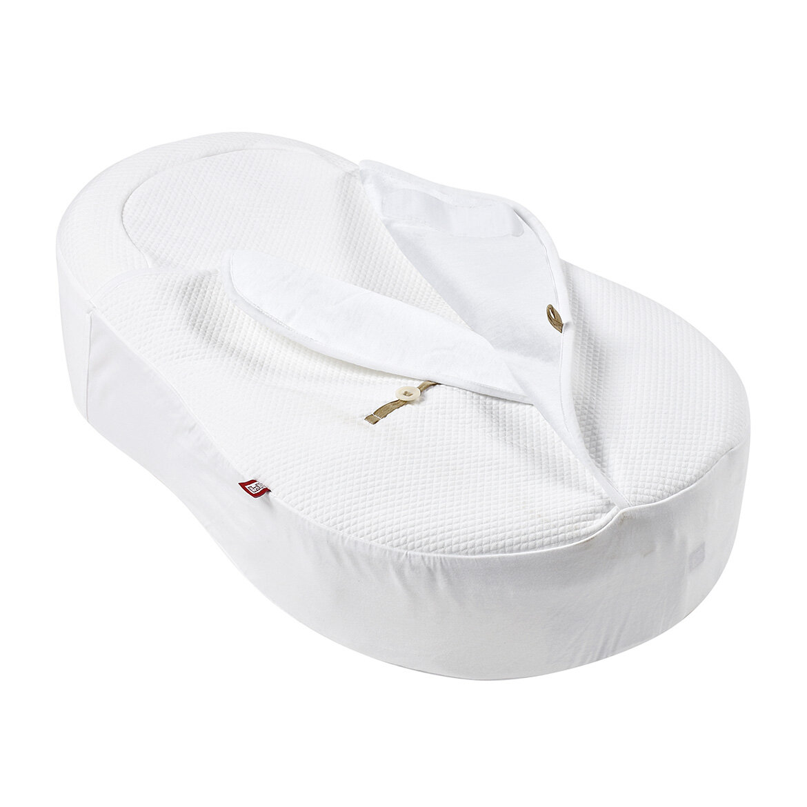 Red Castle Cocoonacover™ gesteppte Babydecke Fleur de coton® weiß/Leaf