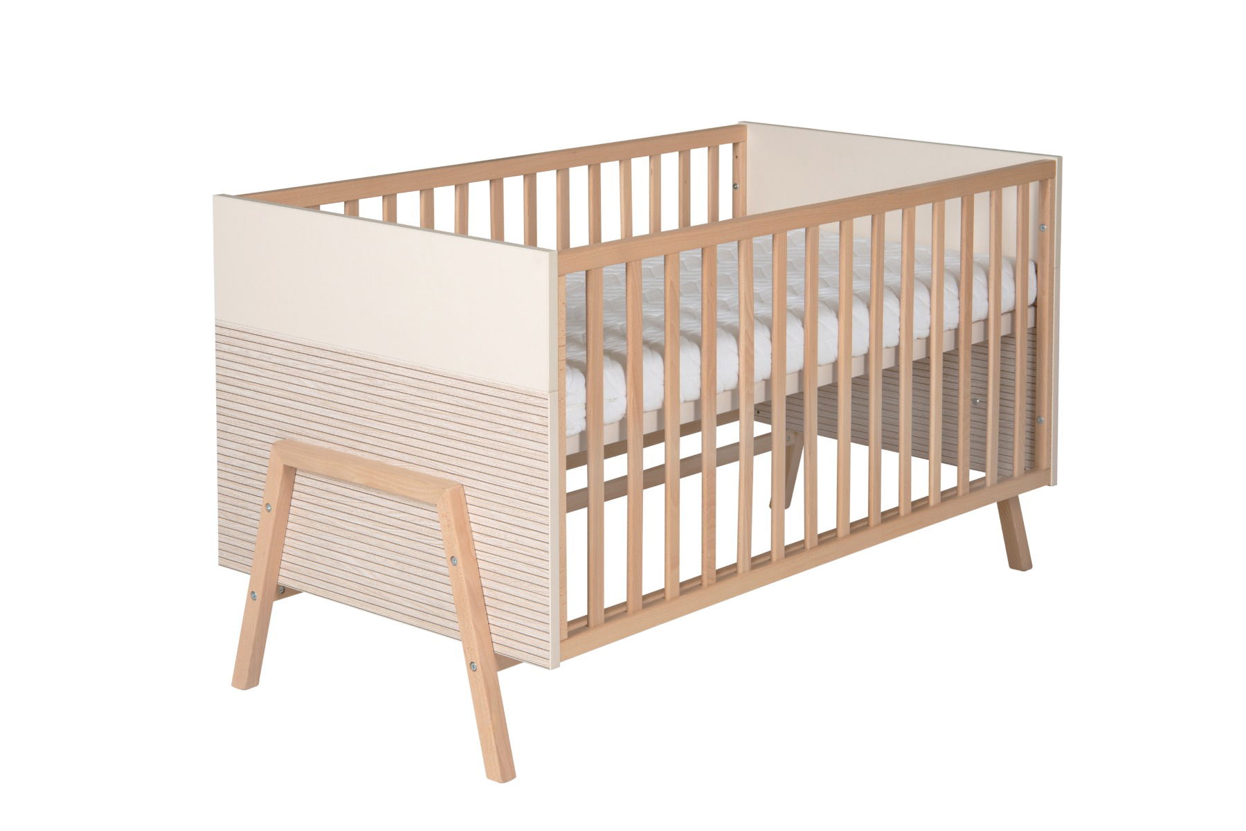 Schardt Happy - Kombi-Kinderbett 70x140cm, Carat beige / Connery natur