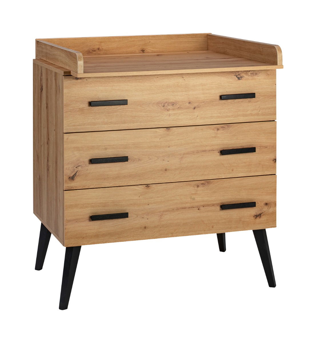 Schardt Morris Oak - Wickelkommode mit 3 Fächer, Artisan Oak