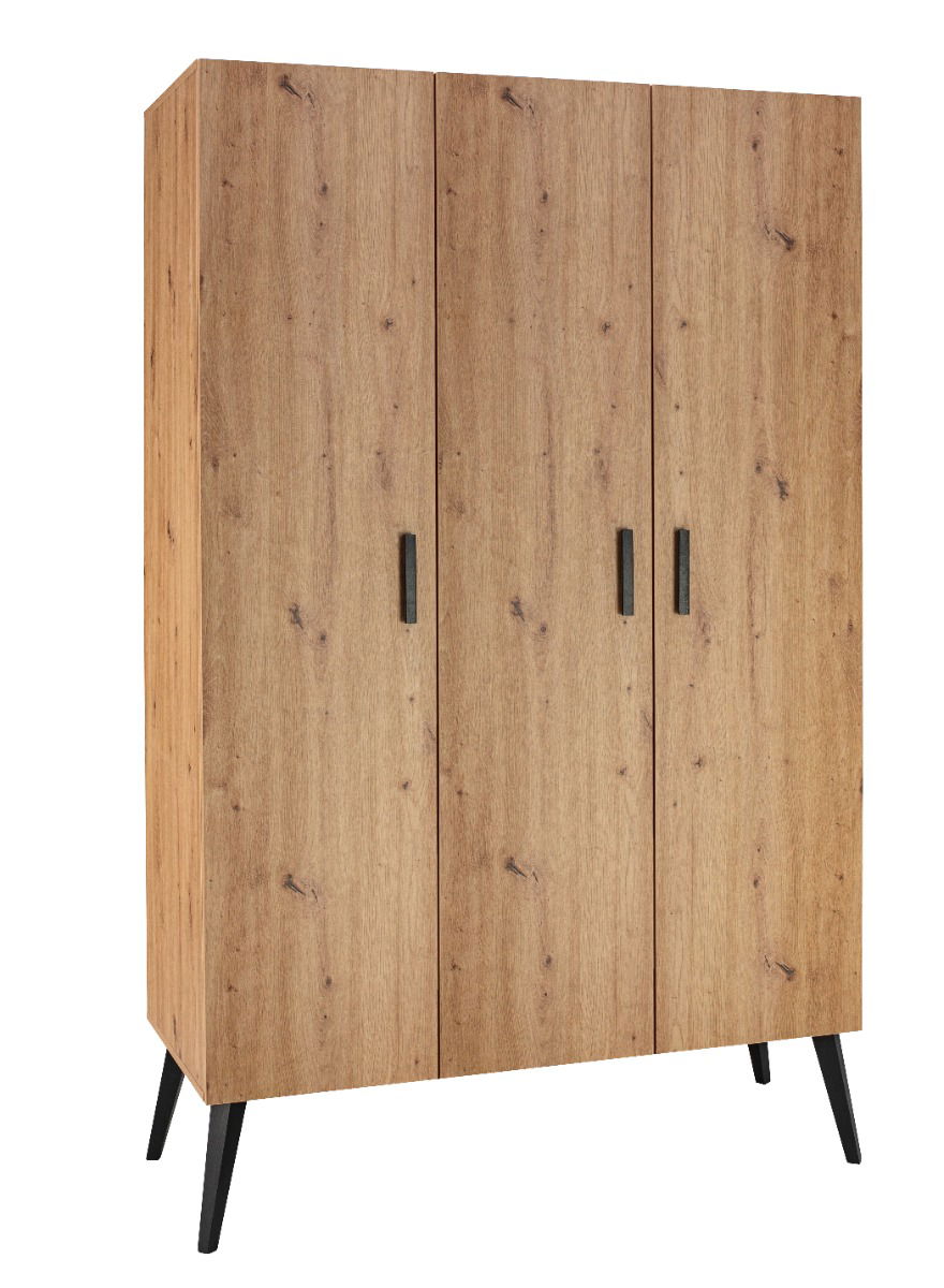 Schardt Morris Oak - Kleiderschrank 3-türig, Artisan Oak