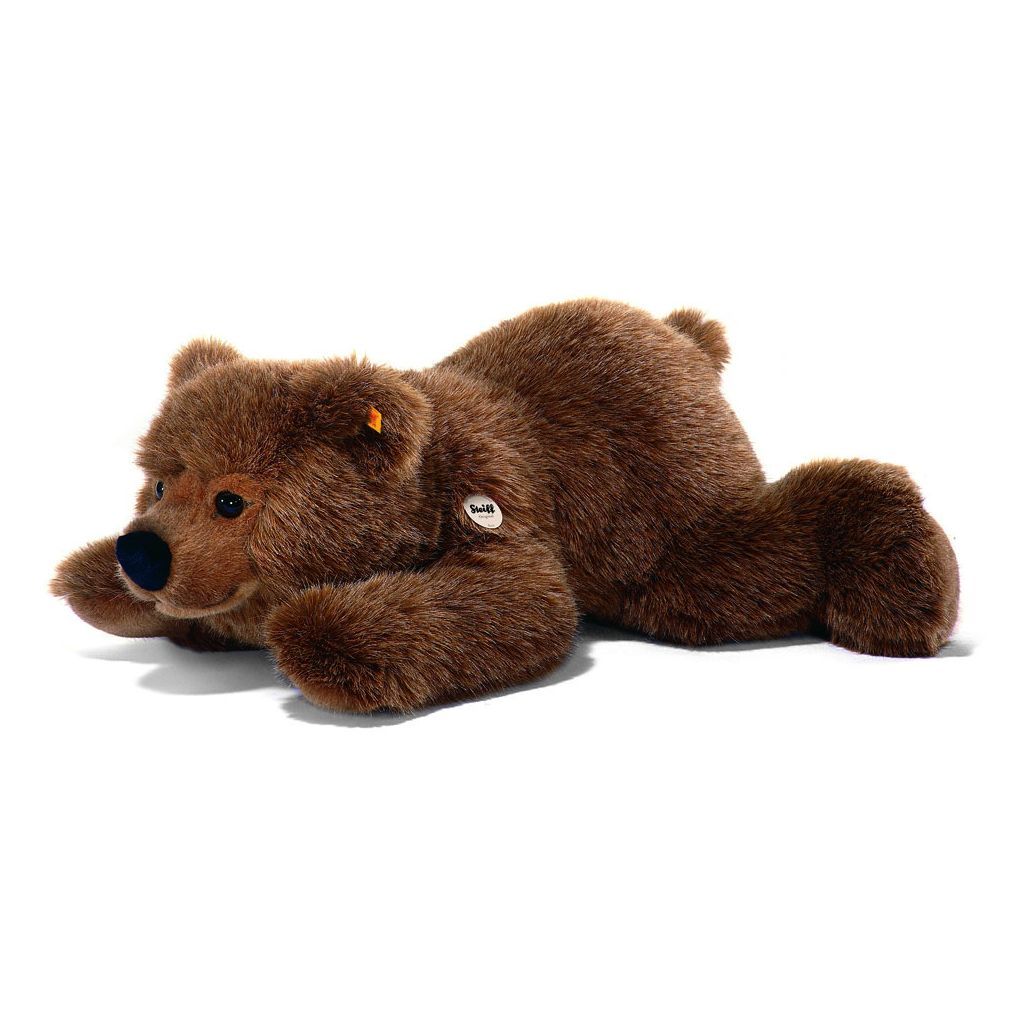 Steiff Braunbär Urs liegend 90 cm braun meliert aus streichelweichem Webpelz | portofrei