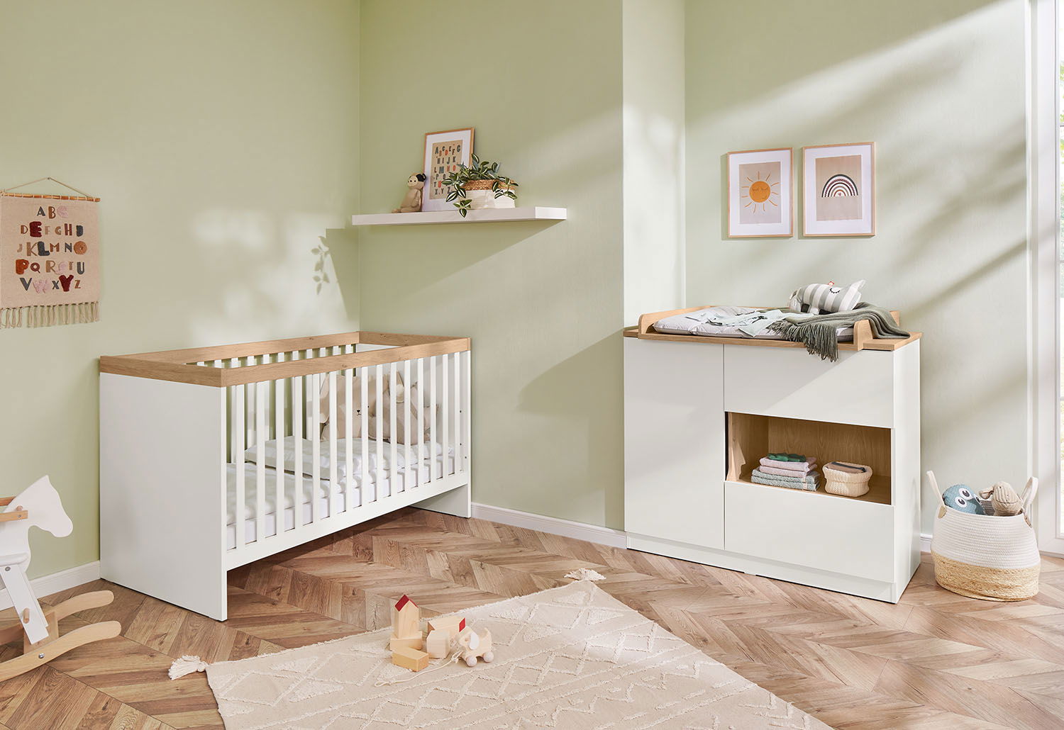 Pinolino Kinderzimmer-Set 'Linje' breit, 2-tlg.