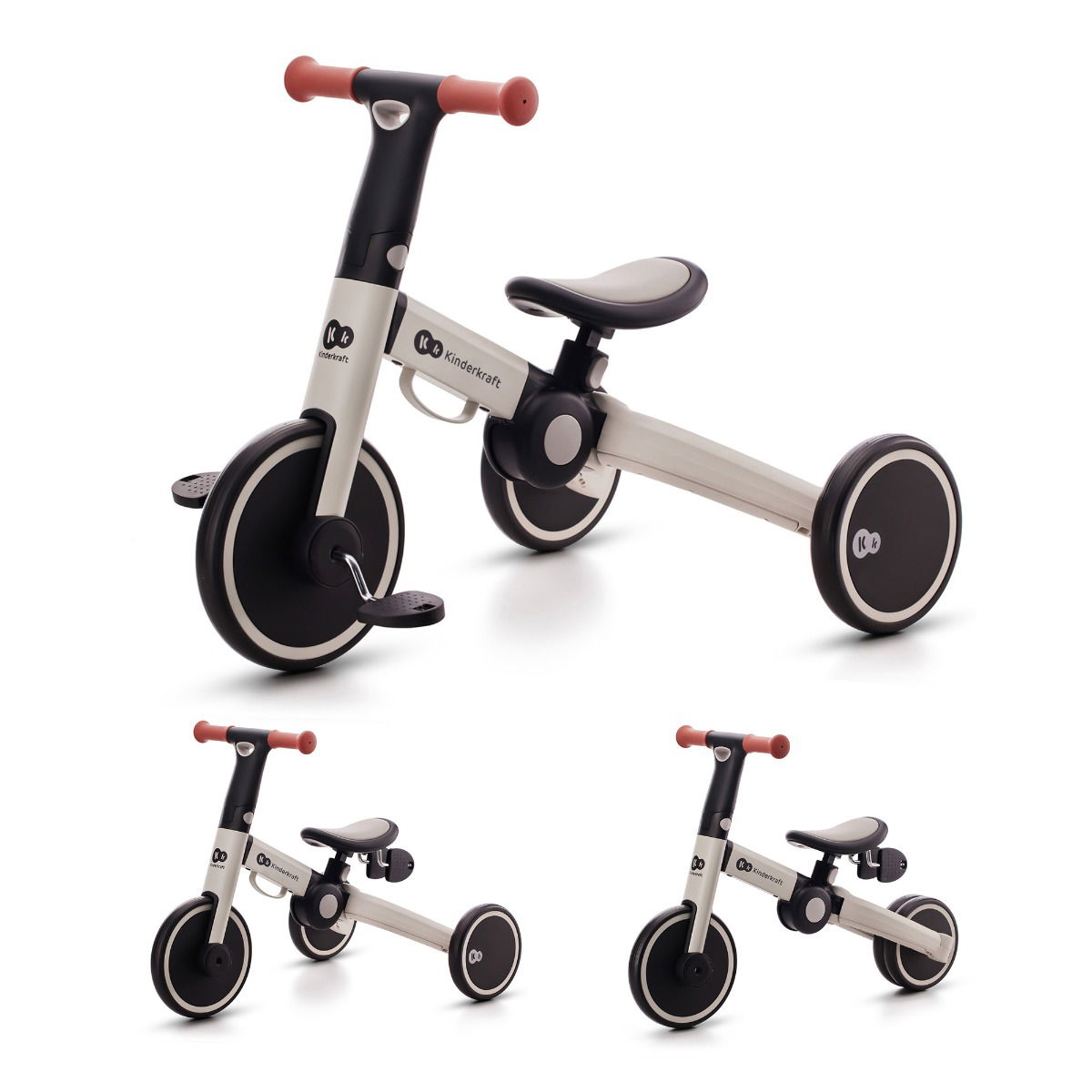 Kinderkraft Dreirad 4TRIKE silver grey