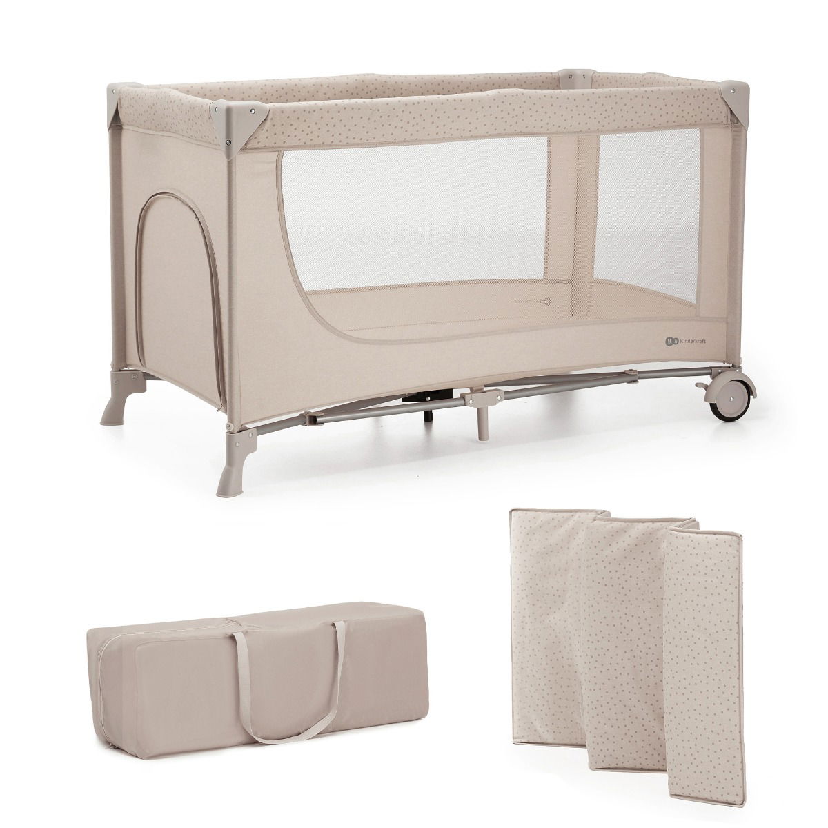 Kinderkraft Reisebett 2in1 JOY 2 beige
