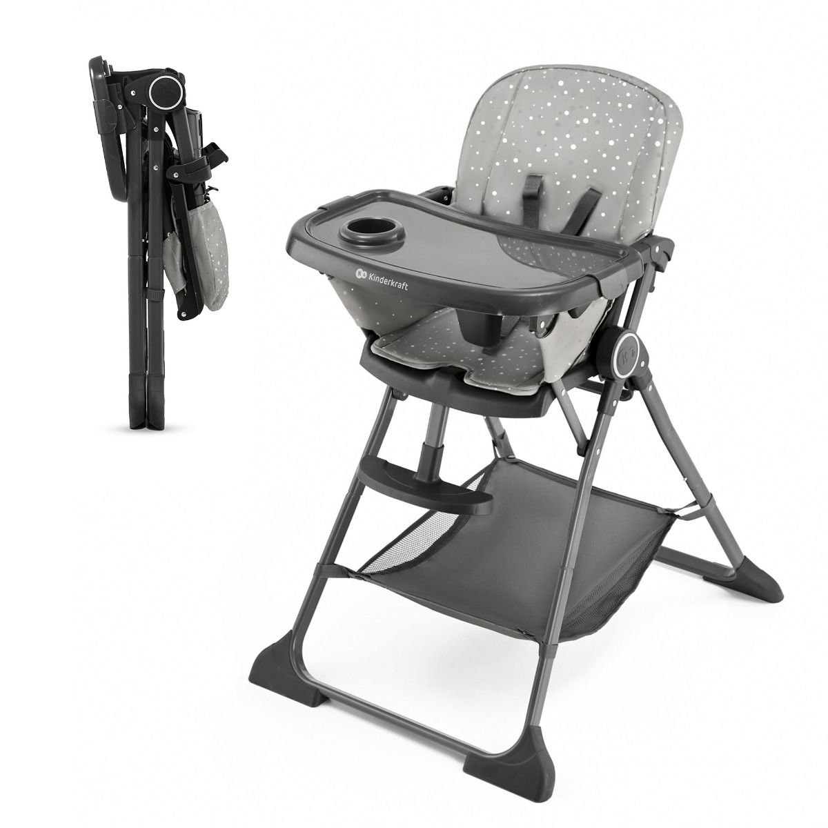 Kinderkraft Hochstuhl FOLDEE grey