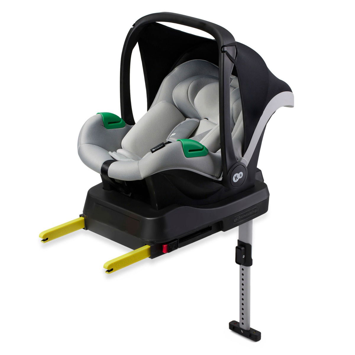 Kinderkraft Kinderautositz mit Basisstation MINK PRO i-Size + MINK FX grau