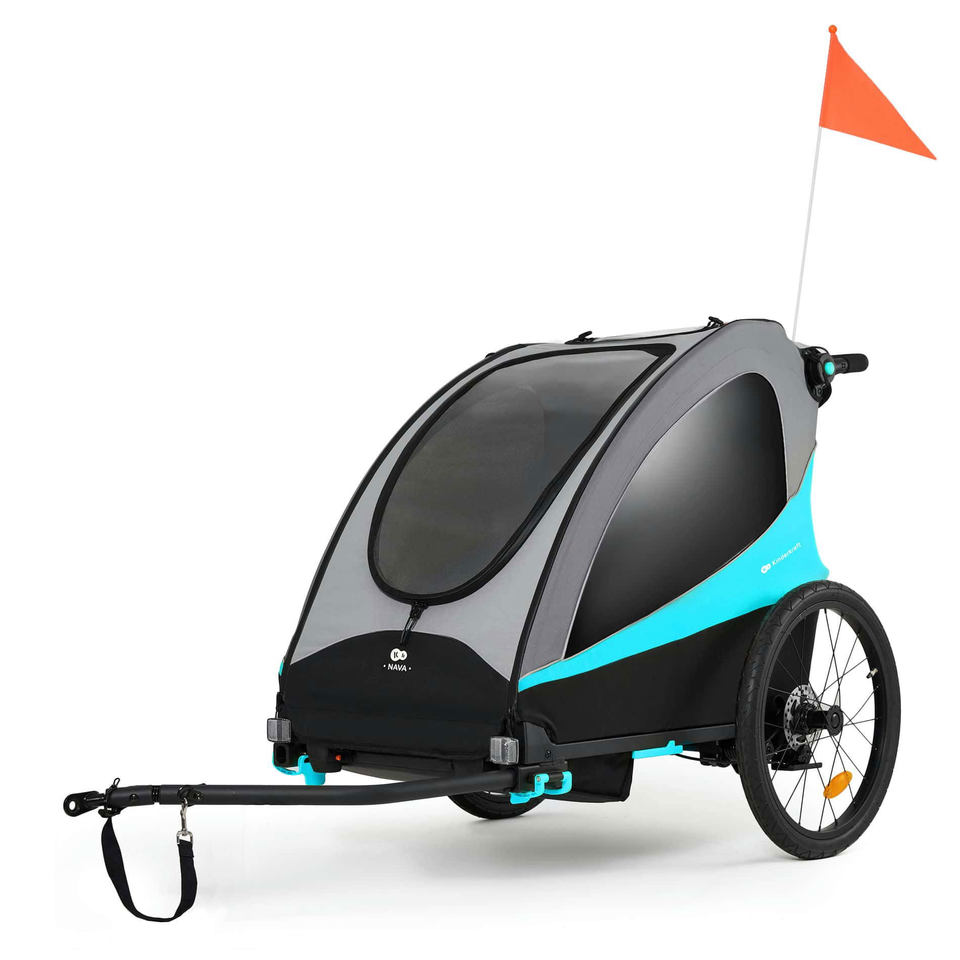 Kinderkraft NAVA Fahrradanhänger Hawaiian Blue