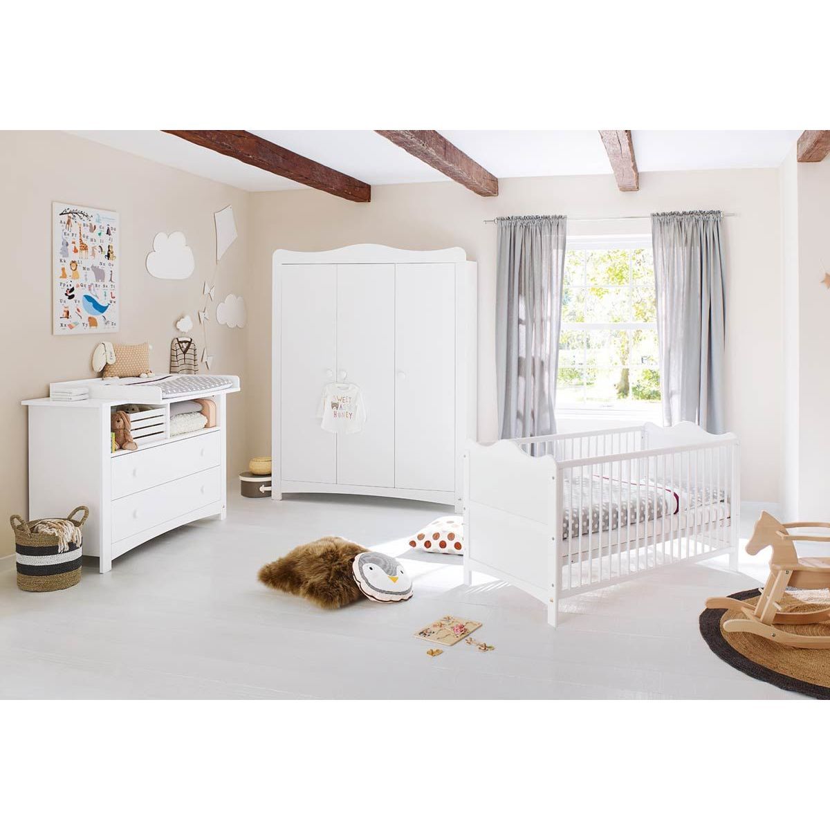 Pinolino Florentina Kinderzimmer extrabreit groß 3 Teile