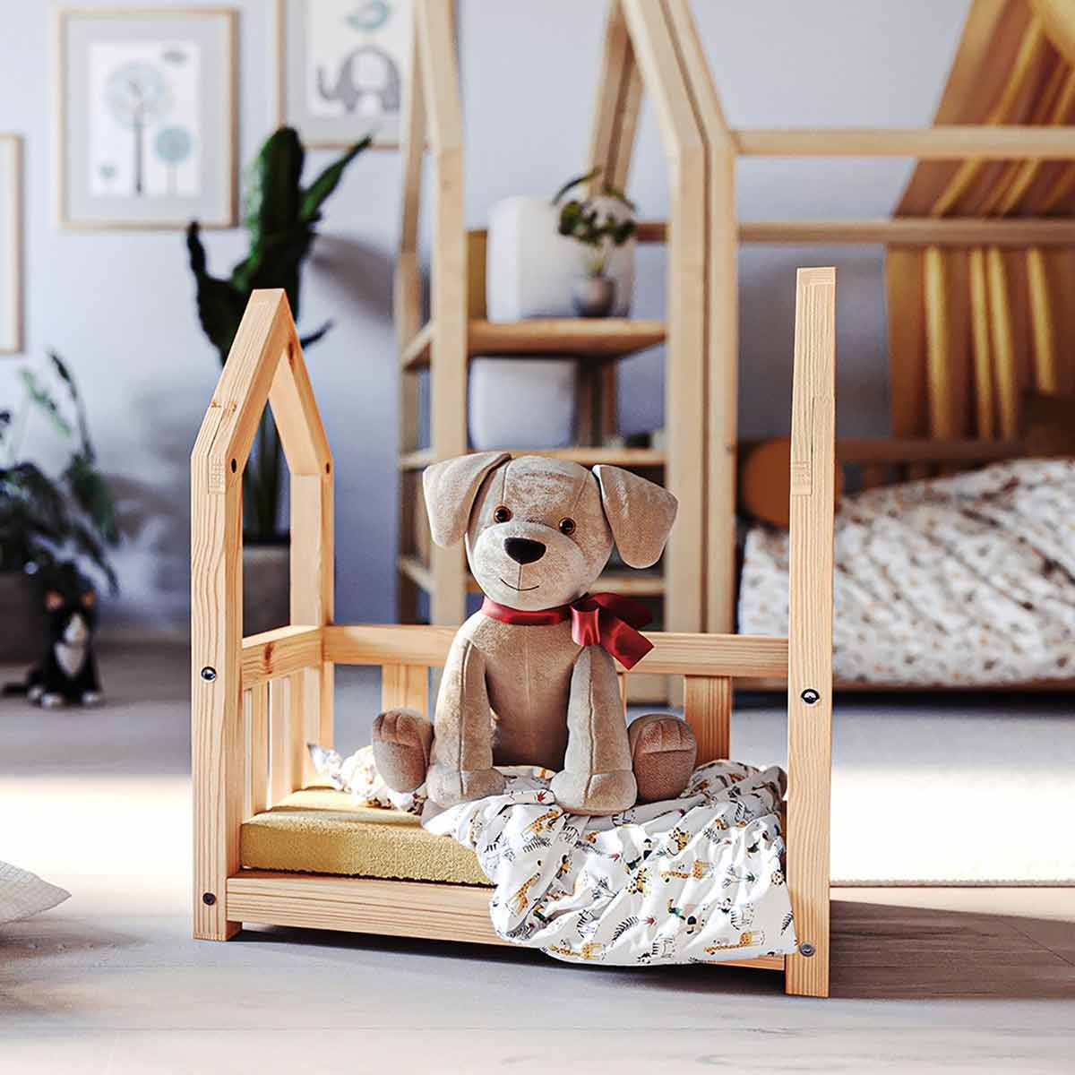 Nature Kid Lilly Puppenbett natur aus massiver Kiefer