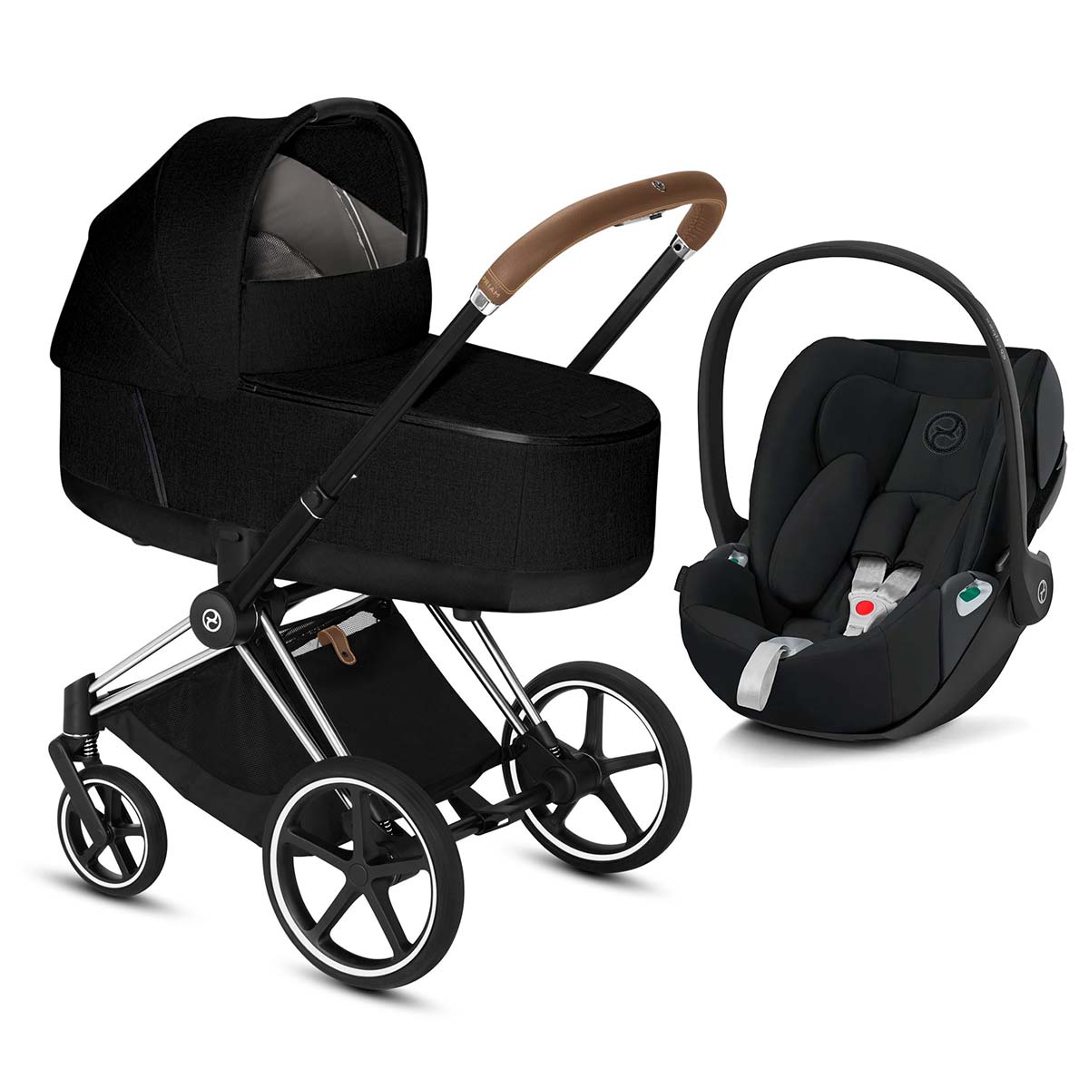 CYBEX PRIAM Kinderwagen Stardust Black Plus 3in1 Set New Generation Gestell wählbar