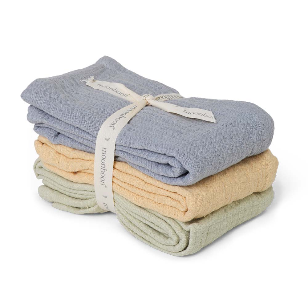 Moonboon Mullwindeln, 3er Pack Almond