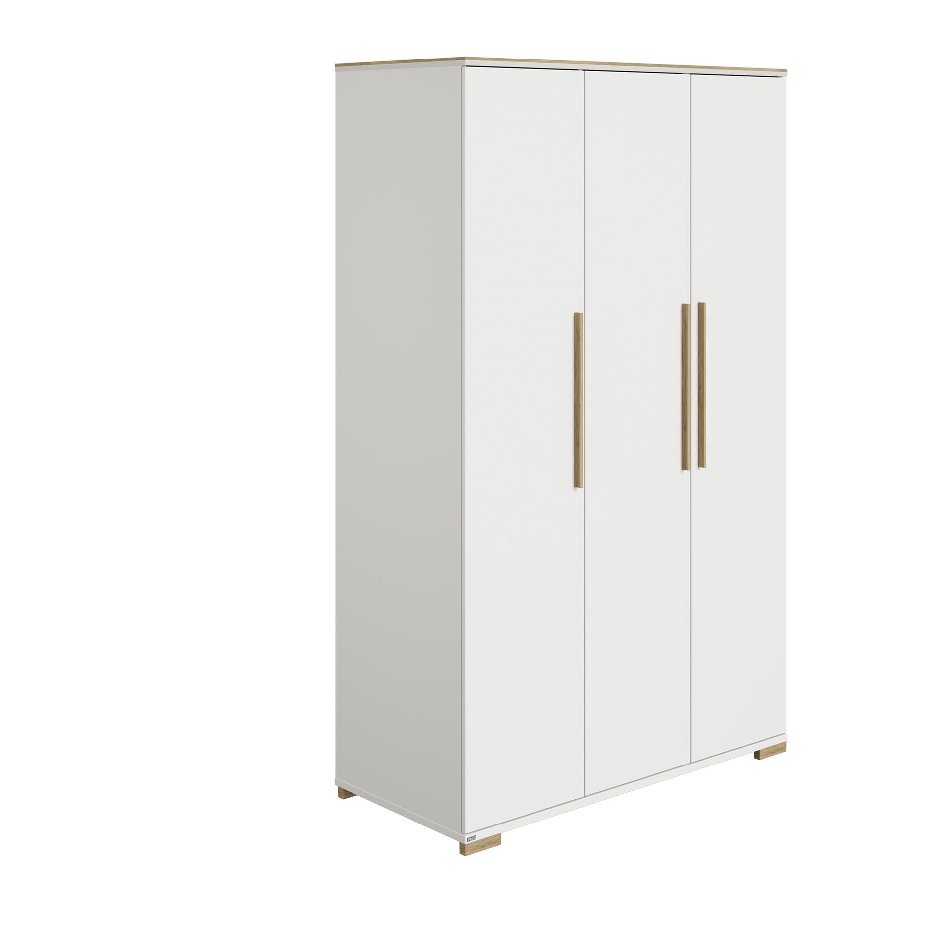 Paidi ENIE Kleiderschrank 3 Türen Off-White Eiche-Montana Dekor