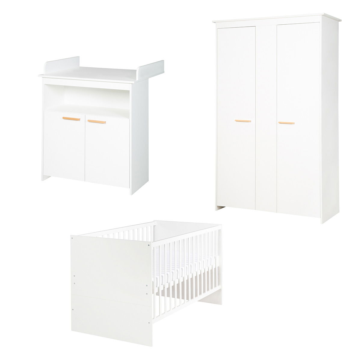 roba Anton Kinderzimmer 2,5T Bett, Wickelkommode, Schrank