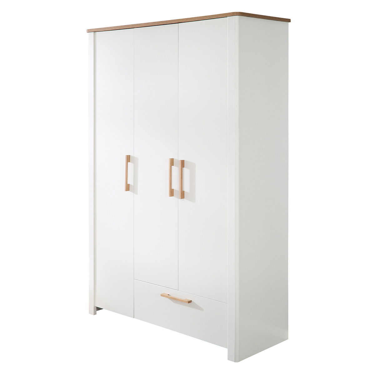 roba Ava Kleiderschrank 3T weiß/natur
