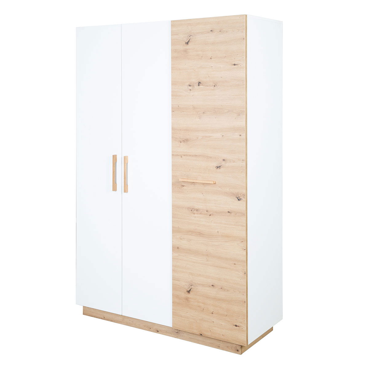 roba Lion Kleiderschrank 3T weiß/natur
