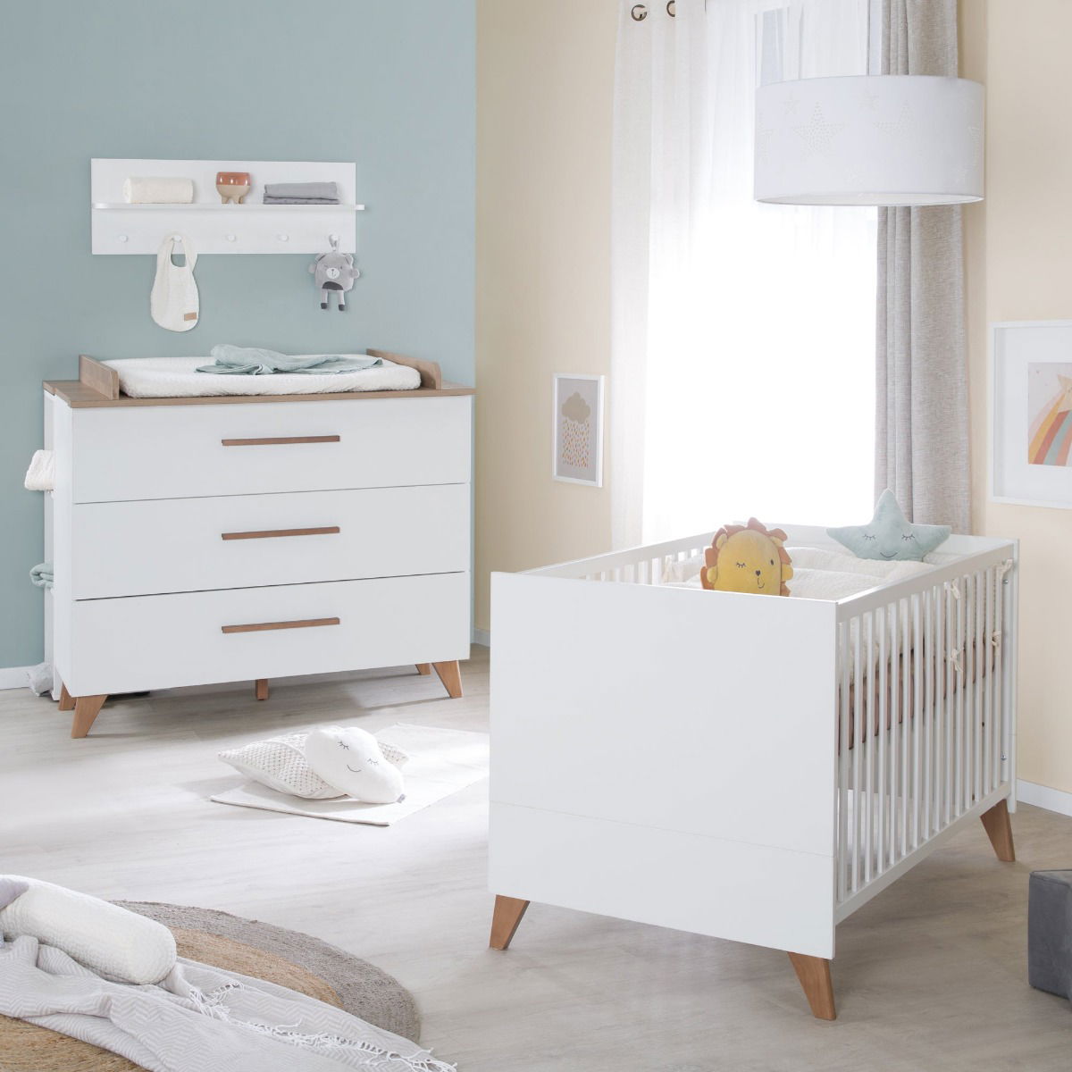 Roba Ole Sparset Kinderzimmer Weiß/Eiche