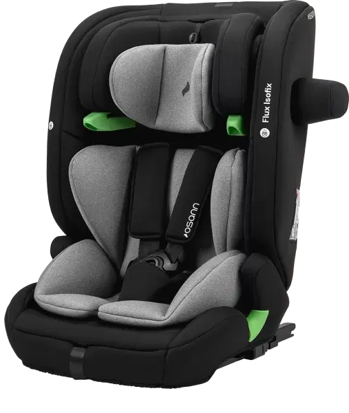 Osann Flux Isofix i-Size Kindersitz Grey Melange ECE R129 | 76-150 cm