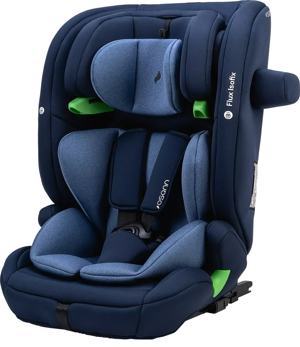 Osann Flux Isofix i-Size Kindersitz Navy Melange ECE R129 | 76-150 cm