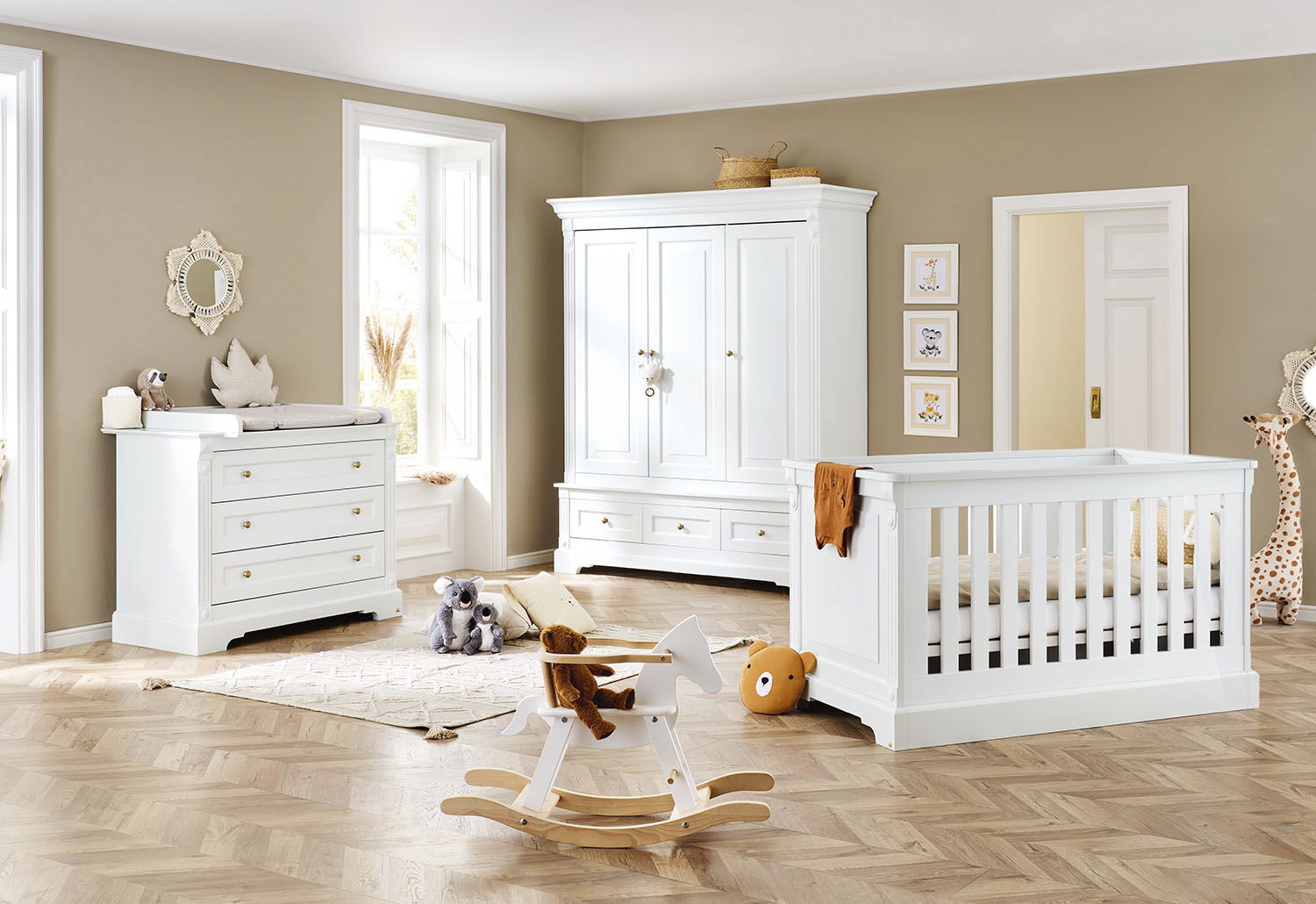 Pinolino Emilia Gold Kinderzimmer breit groß 3 Teile