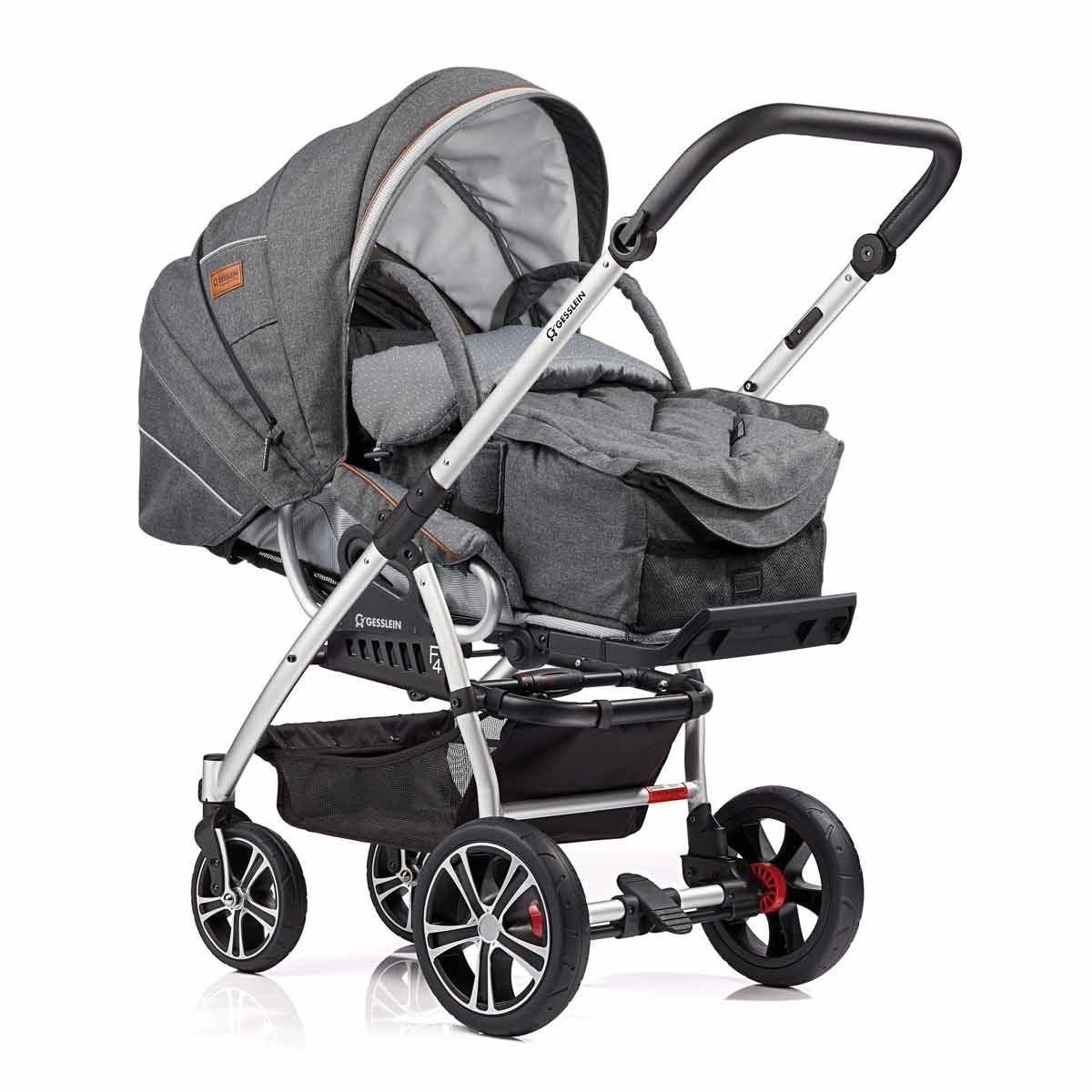 Gesslein F4 Air & Kinderwagen Farbe 2024 Babytasche wählbar Modell Plus