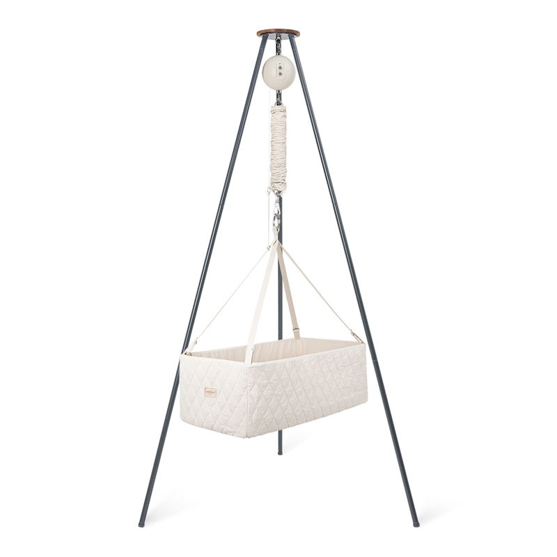 Moonboon Wiege Bundle Nature Original, Gestell grau Moonboon Wiege Bundle Nature Original, Gestell grau