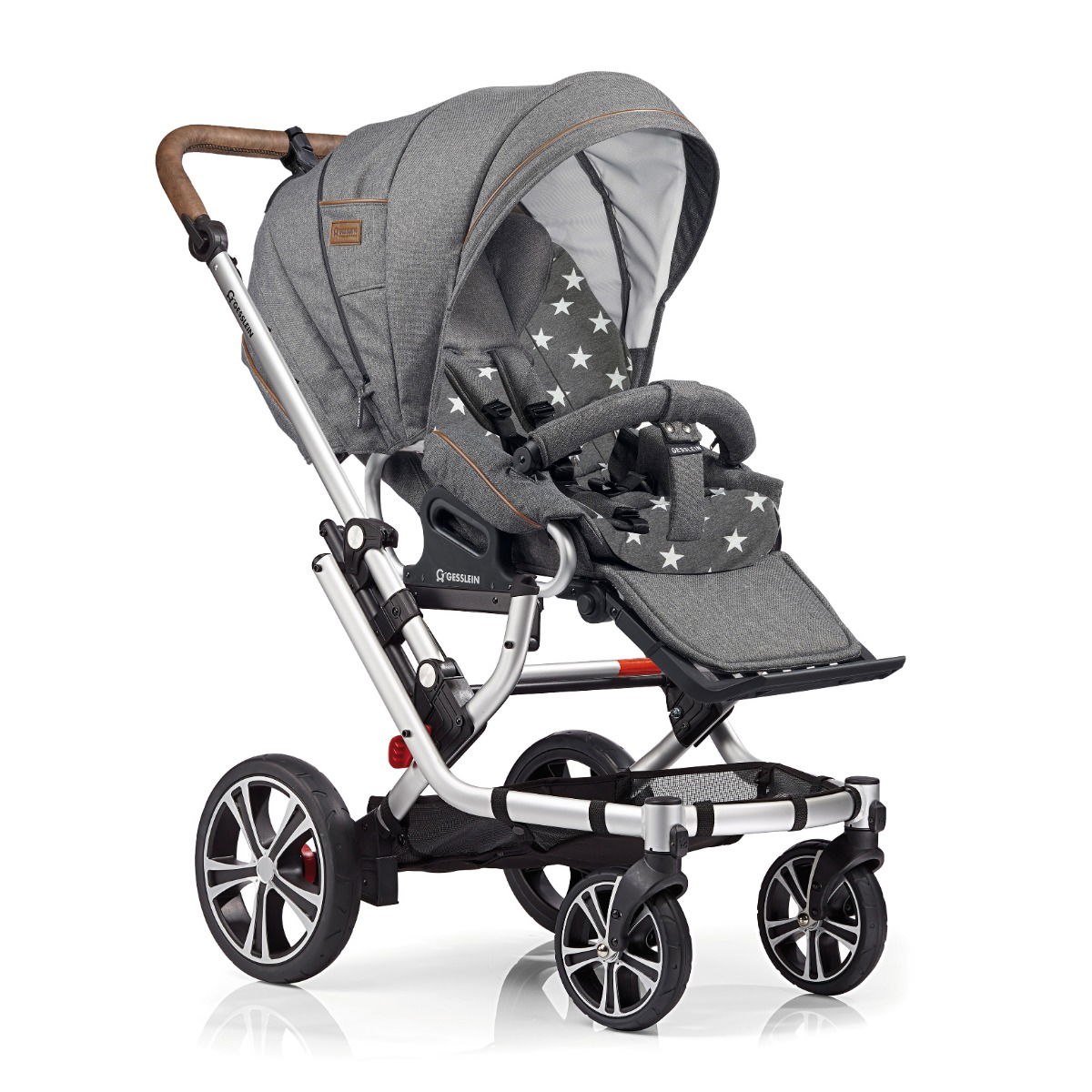 Gesslein F6 Air Plus Sportwagen mit Handbremse Gestell eloxiert Farbe wählbar