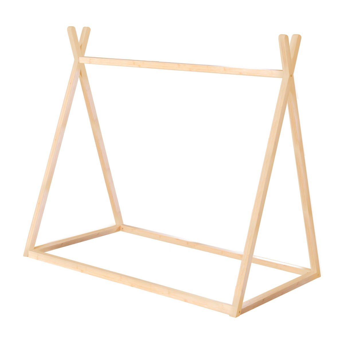 Roba Tipibett 70x140 cm Natur - Montessori-Bett aus Bambus-Holz