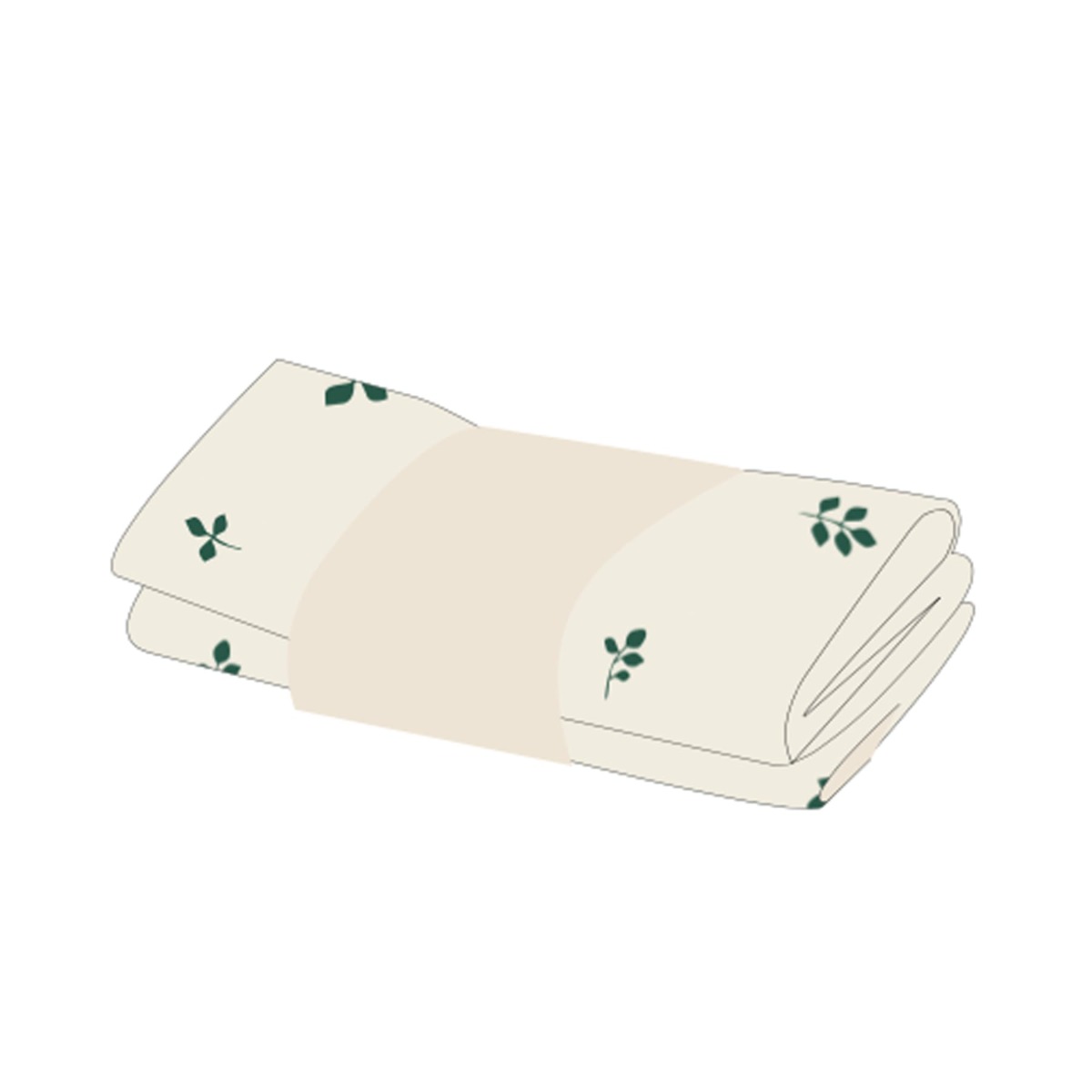 Moonboon Mullwindeln 2er Pack - Leaf