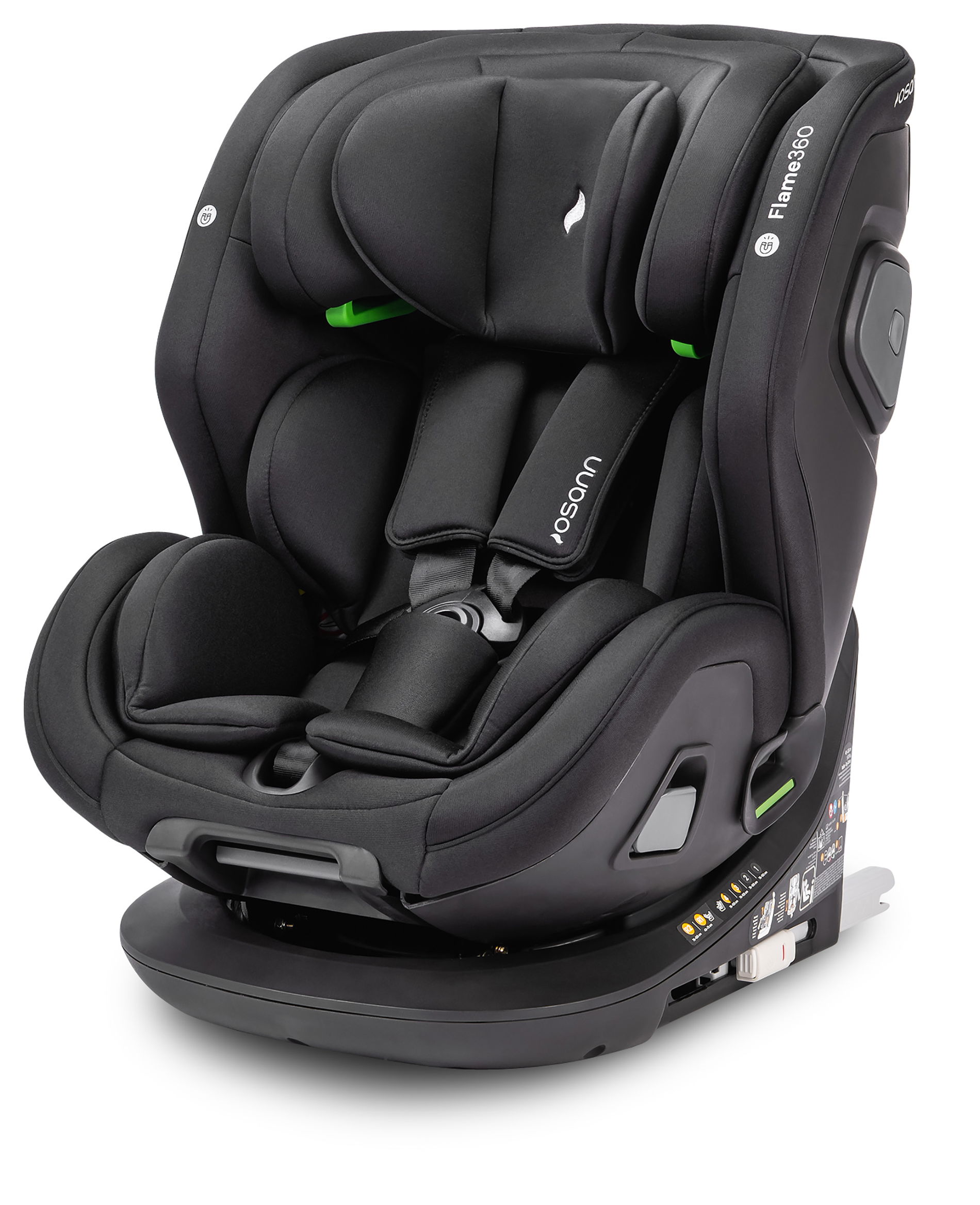 Osann Kinderautositz Flame360 All Black
