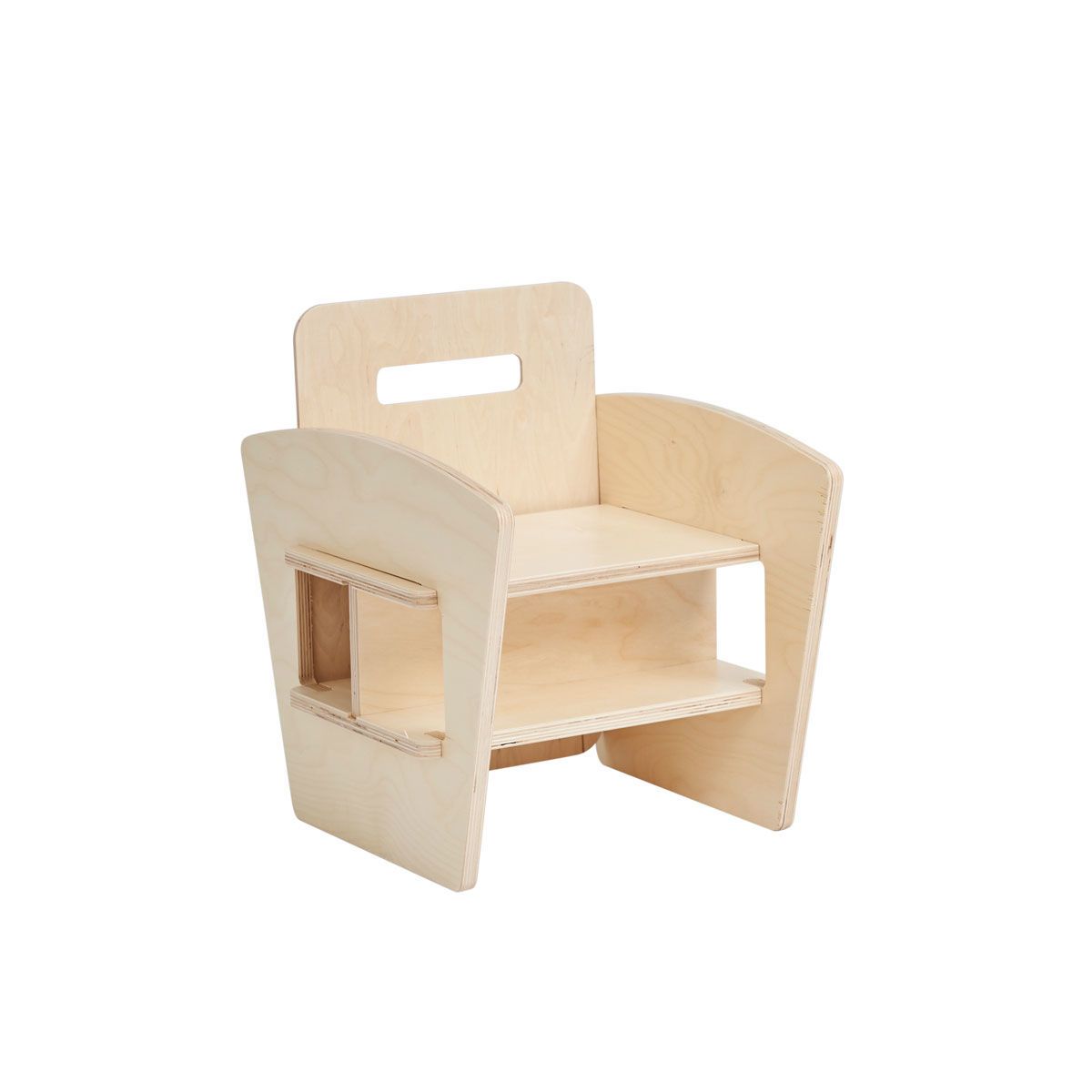 Manis-h Flip Vip Stuhl, natur Montage ohne Schrauben - wandelbar