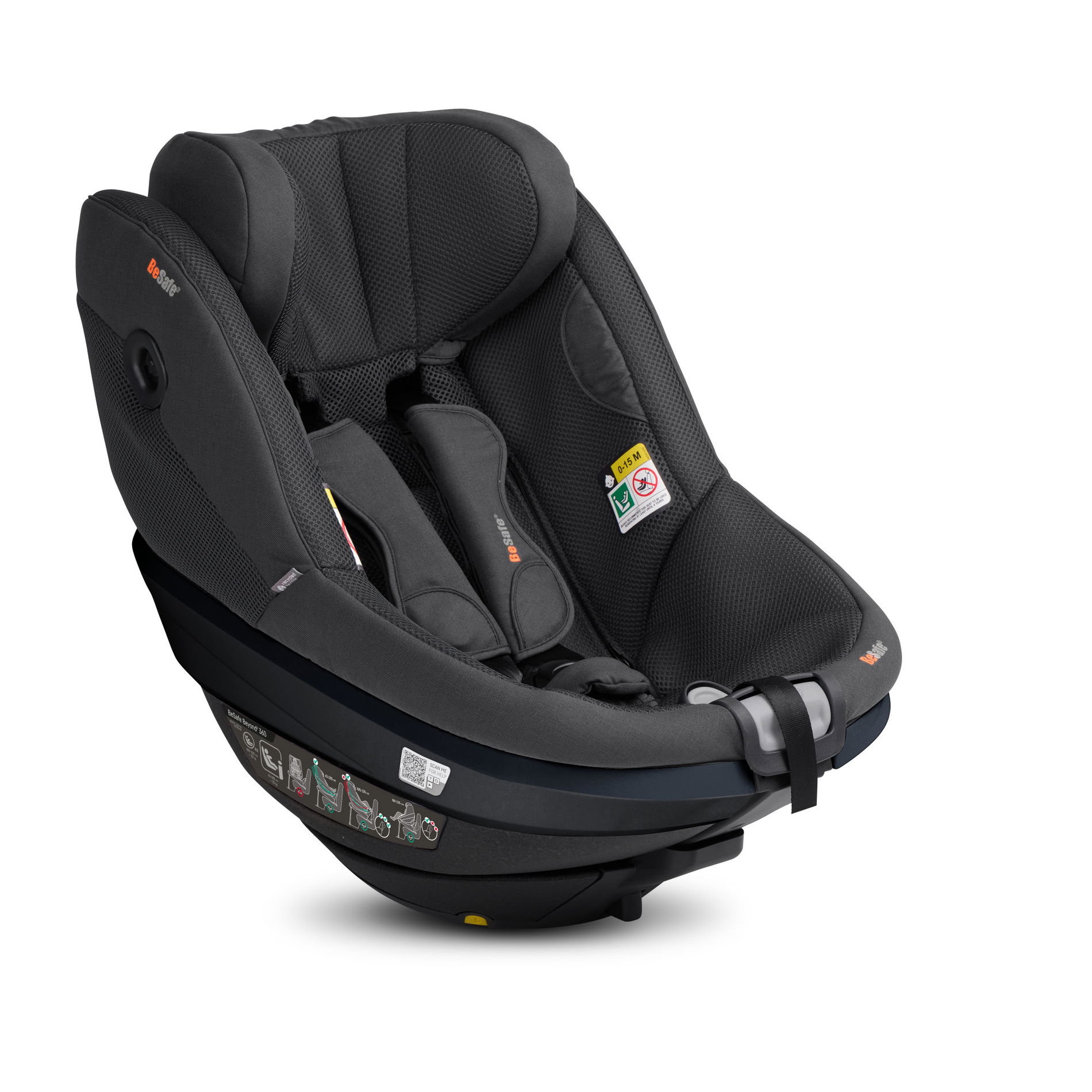BeSafe Beyond2 360 Kindersitz Anthracite Mesh