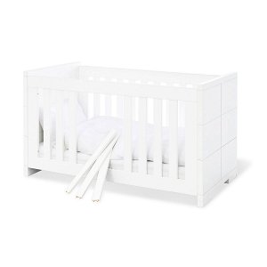 Pinolino Polar Kinderbett 70x140 cm inkl. Umbauseiten - weiß edelmatt | Toppreis