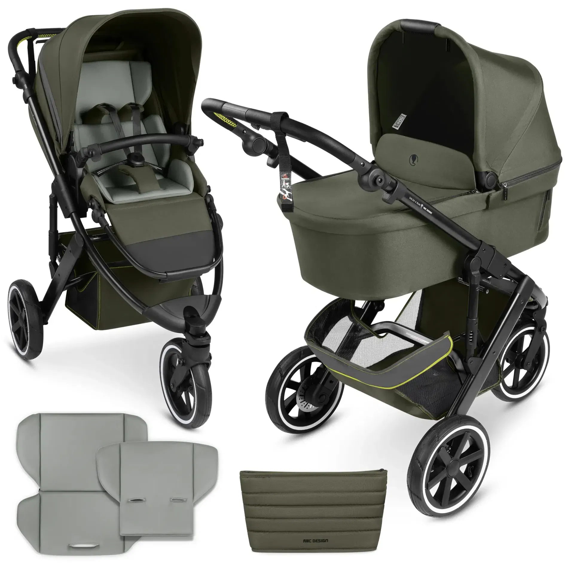 ABC-Design Salsa 5 Run Kinderwagen avocado