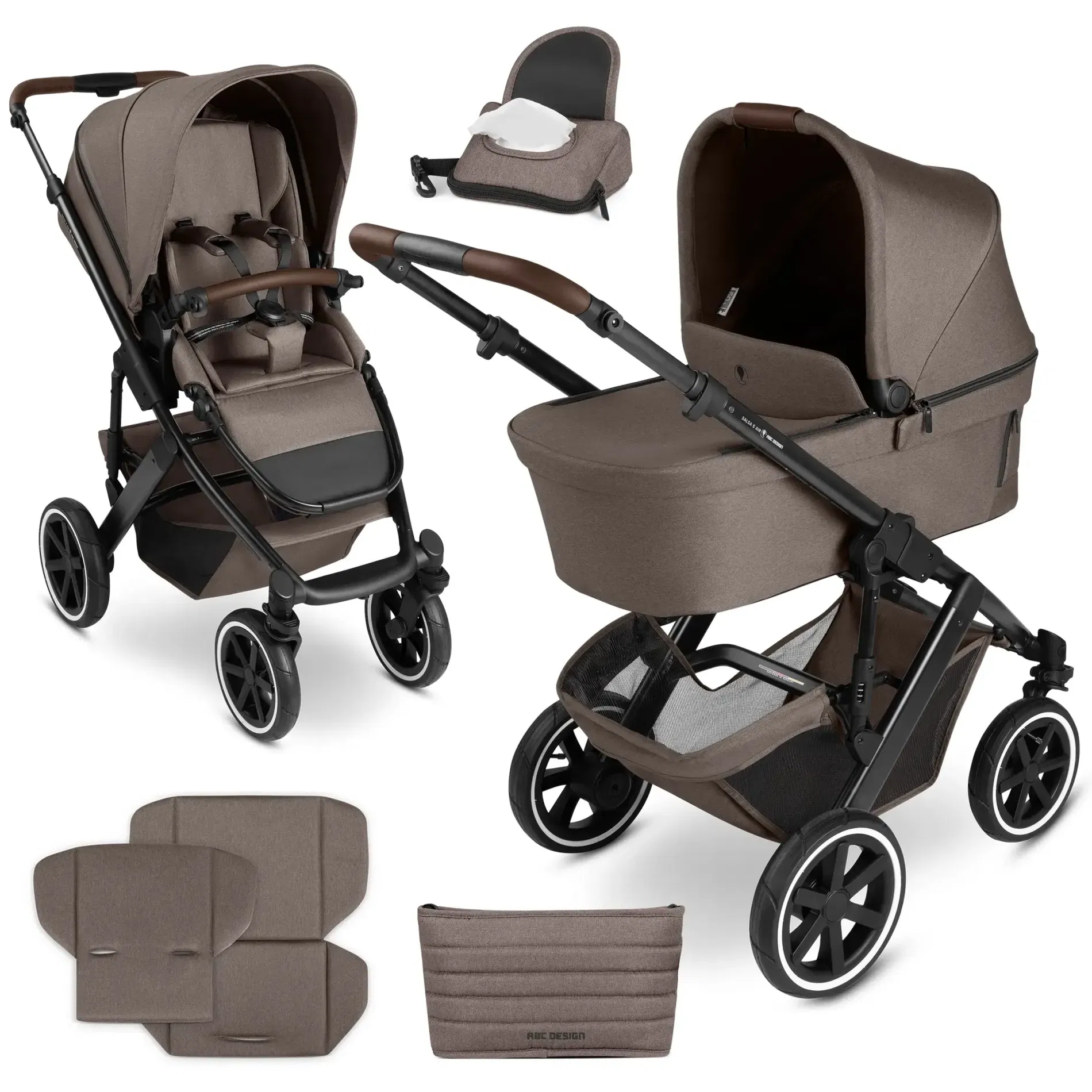ABC-Design Salsa 5 Air Kombi-Kinderwagen nature