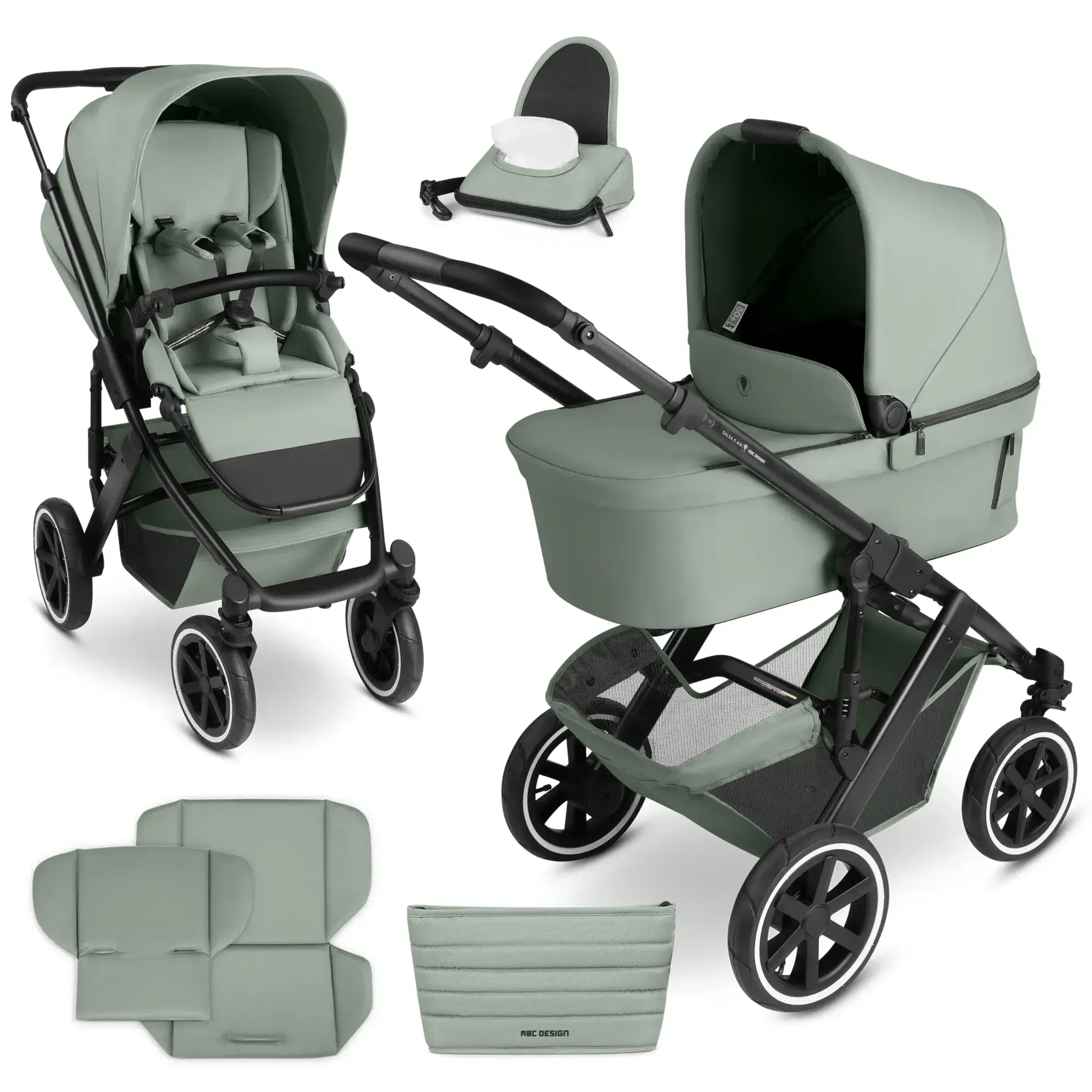 ABC-Design Salsa 5 Air Kombi-Kinderwagen pine