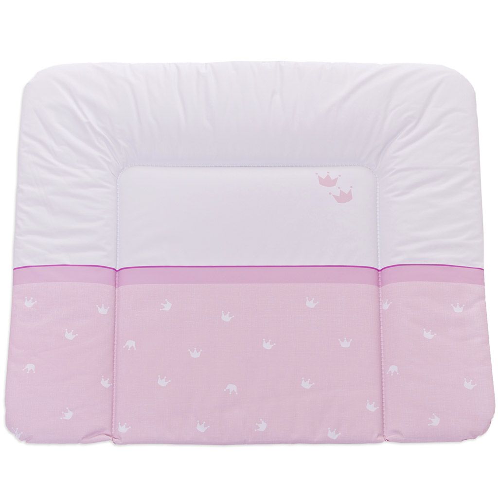 Träumeland Wickelauflage Krone rosa 75 x 85 cm