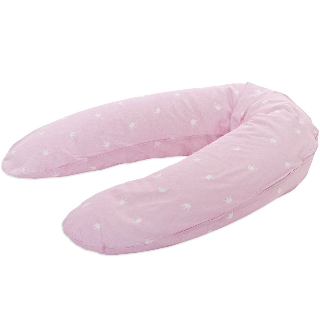 Träumeland Stillkissen Krone rosa 190 cm lang