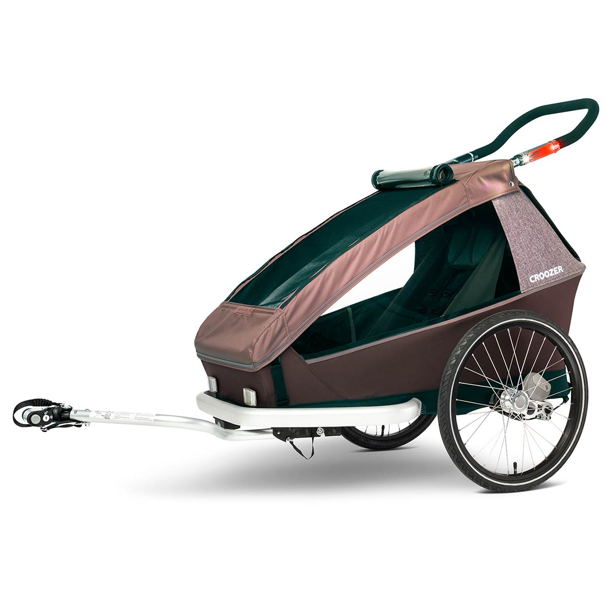 Croozer Kid Vaaya 1 Blossom red 2in1 Fahrradanhänger & Buggy-Set